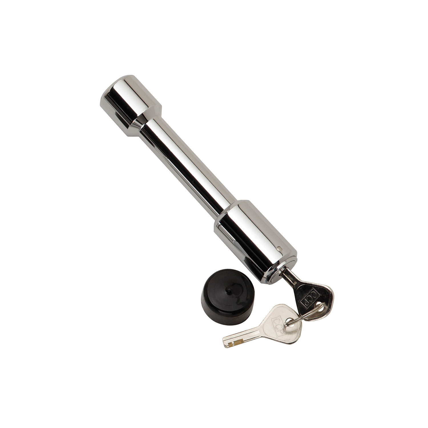 Draw-tite Trailer Hitch Lock, Fits 2 in. Receiver, 5/8 in. Pin Diameter, Dogbone Style, Chrome thumbnail 1