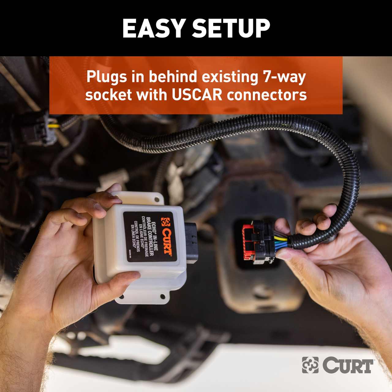 1997-1999 Ford F-250 CURT  Echo In-Line Bluetooth Trailer Brake Controller thumbnail 3
