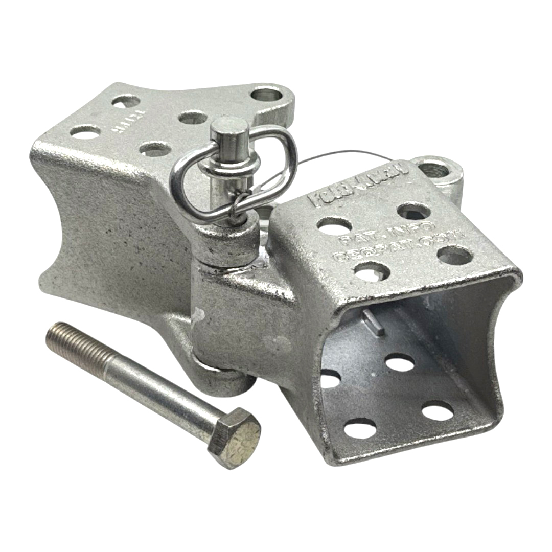 Fulton 3" x 3" 5,000 lbs. Bolt-On Fold-Away Hinge Kit Trailer Tongue Frame HDPB330301 thumbnail 2