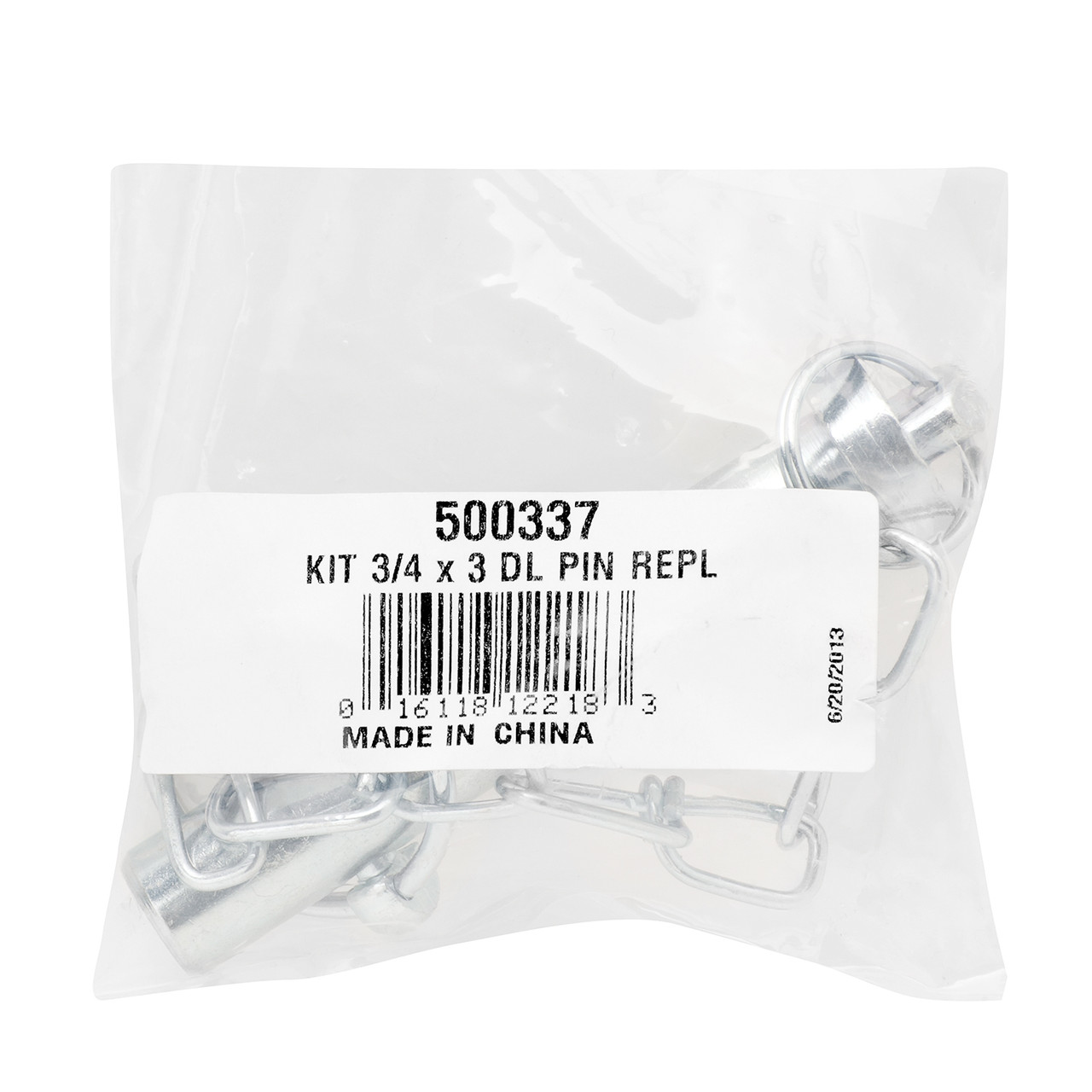 Bulldog Trailer Jack Replacement Part, Drop Leg Pull Pin Assembly, 3/4 in. x 3 in. thumbnail 1