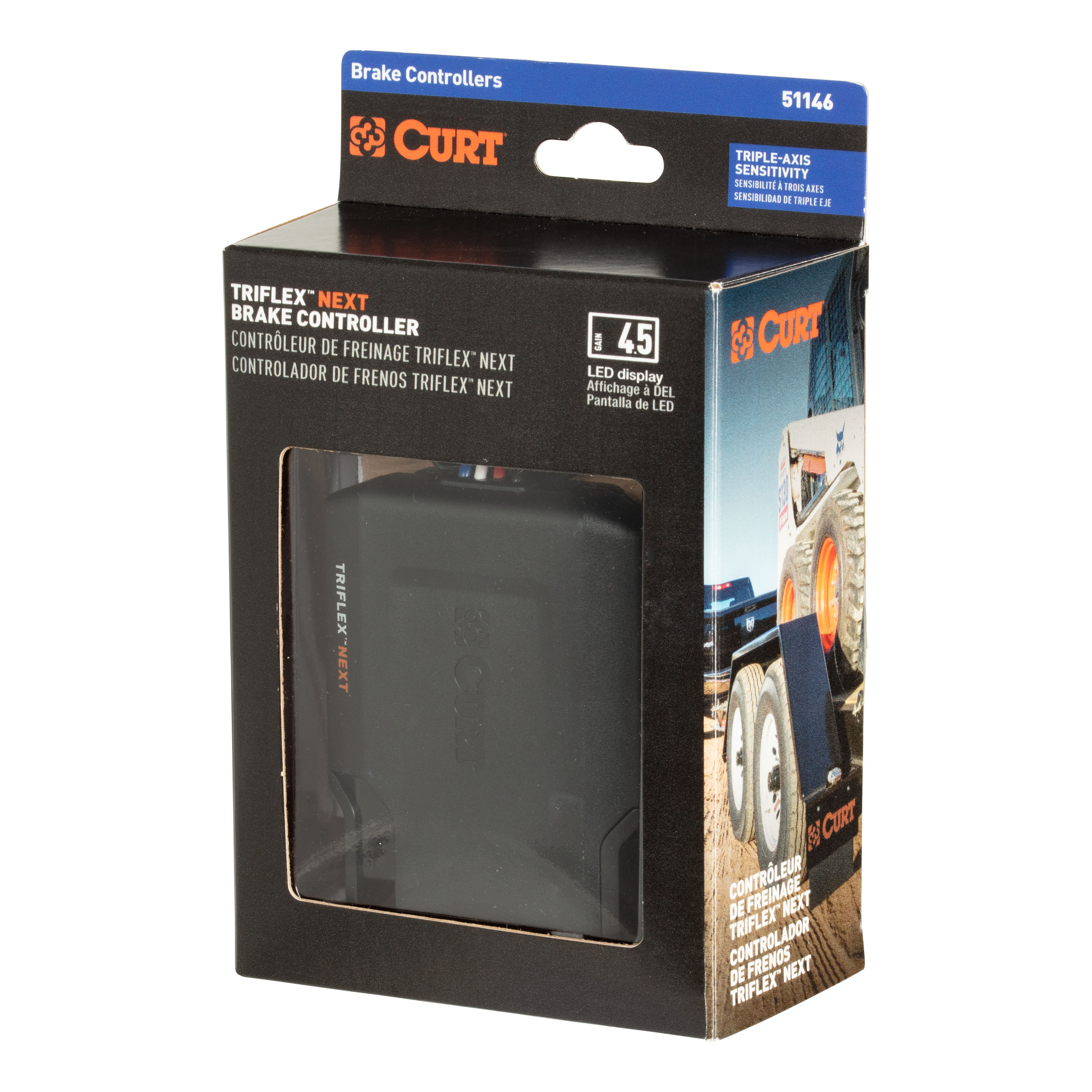 2015-2024 Ram 2500 CURT TriFlex NEXT Proportional Trailer Brake Controller 1-4 axles thumbnail 8