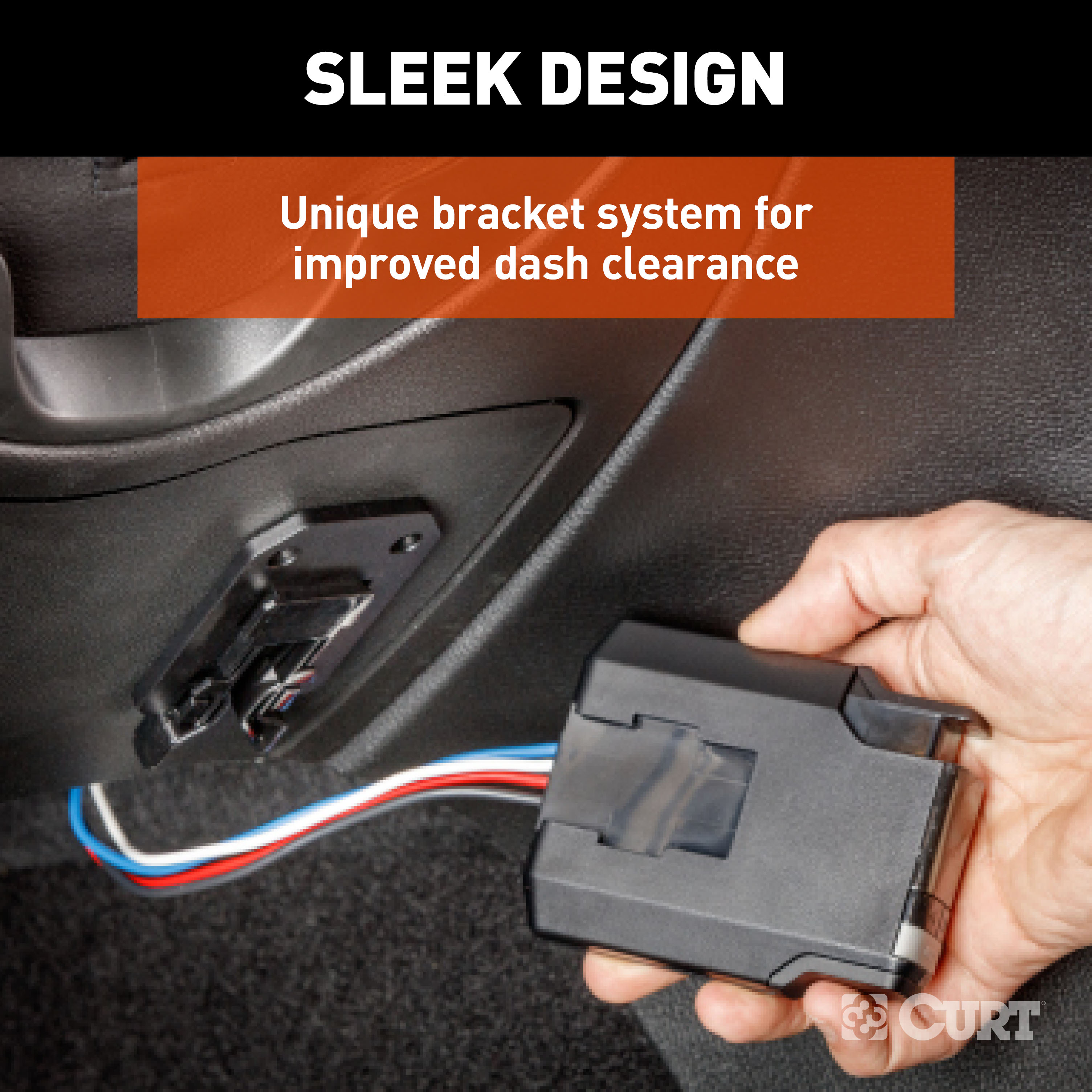 2021-2024 GMC Yukon CURT TriFlex NEXT Proportional Trailer Brake Controller 1-4 axles thumbnail 4