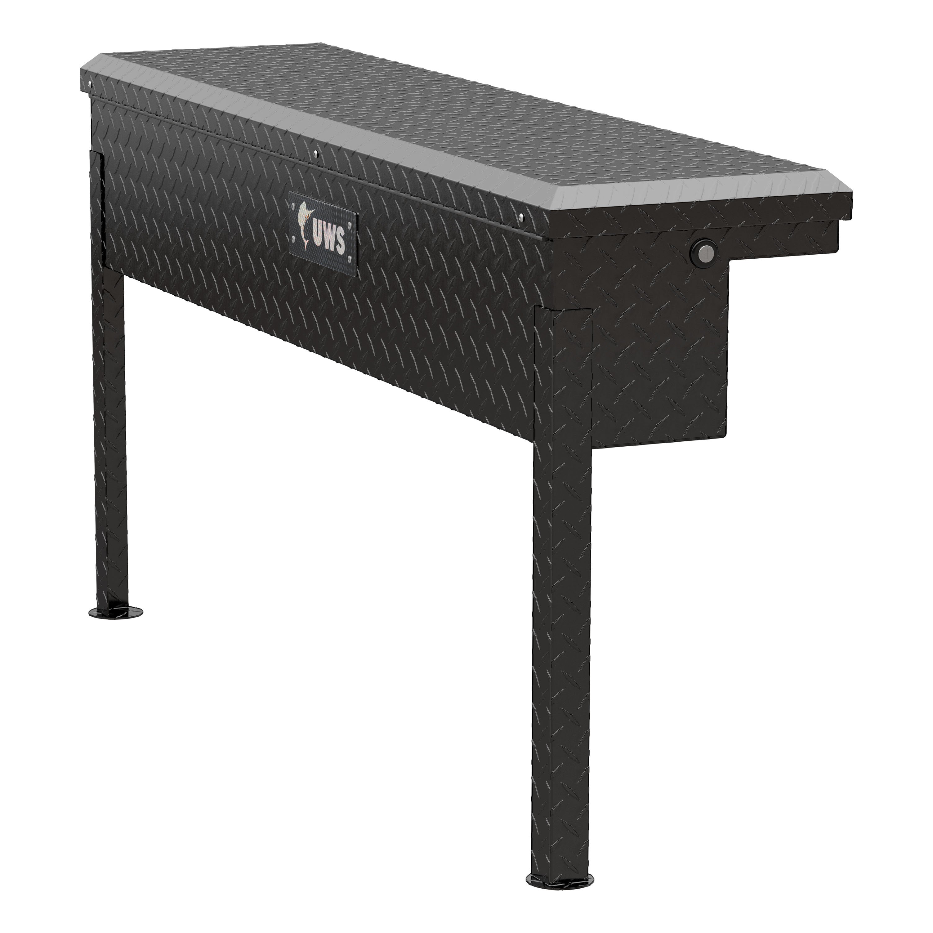 UWS Gloss Black Aluminum 48" Truck Side Tool Box with Low Profile (Heavy Packaging) EC30202 thumbnail 0