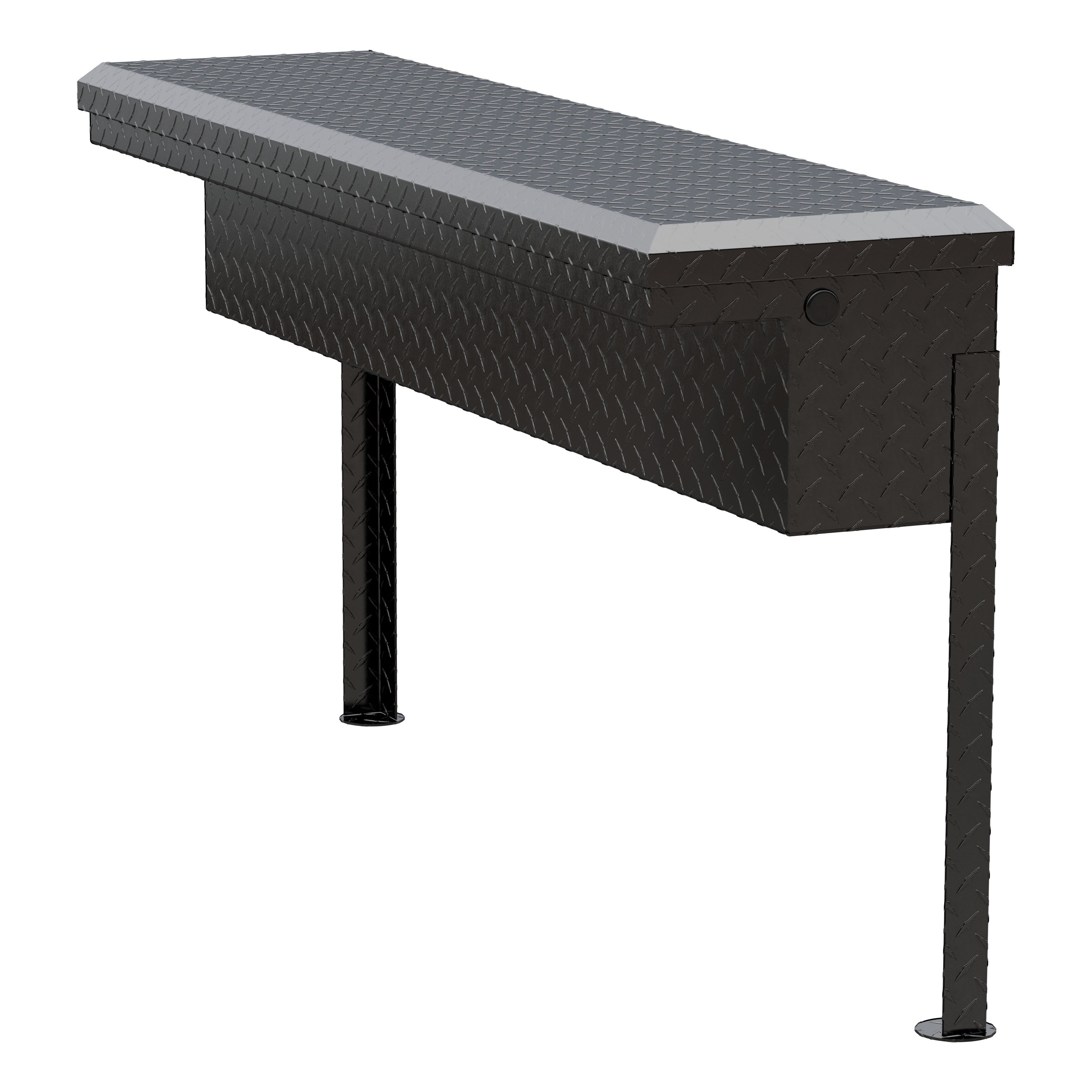 UWS Gloss Black Aluminum 48" Truck Side Tool Box with Low Profile (Heavy Packaging) EC30202 thumbnail 5