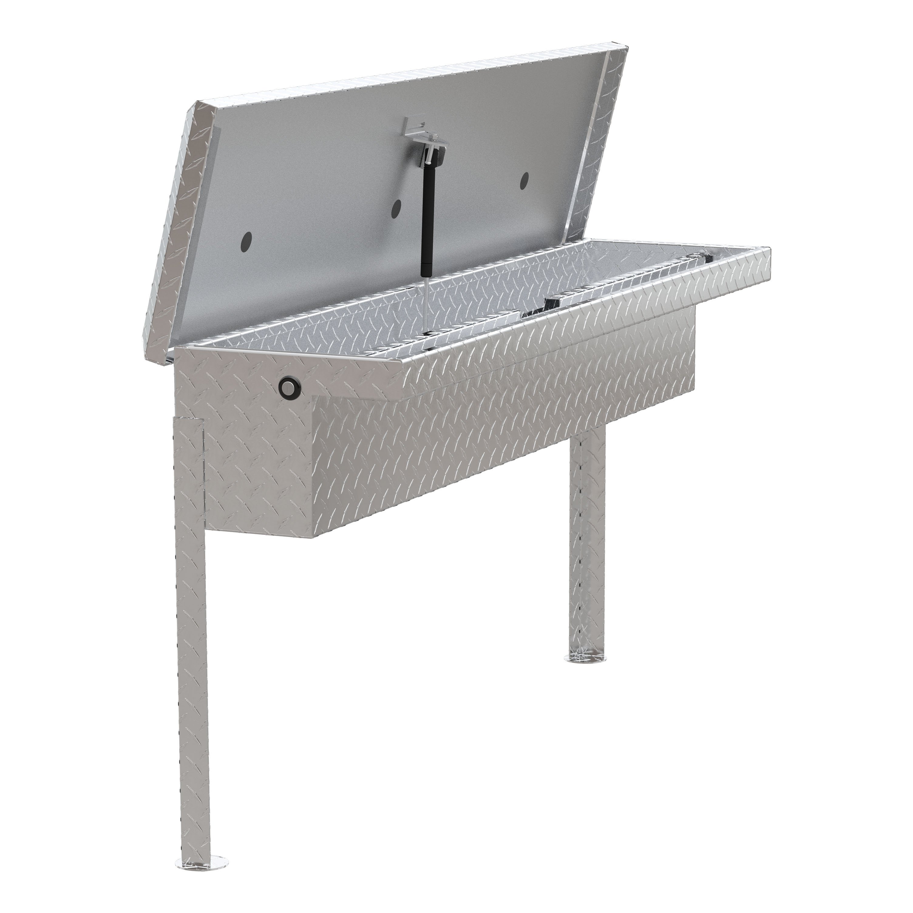 UWS Bright Aluminum 48" Truck Side Tool Box with Low Profile (Heavy Packaging) EC30201 thumbnail 2