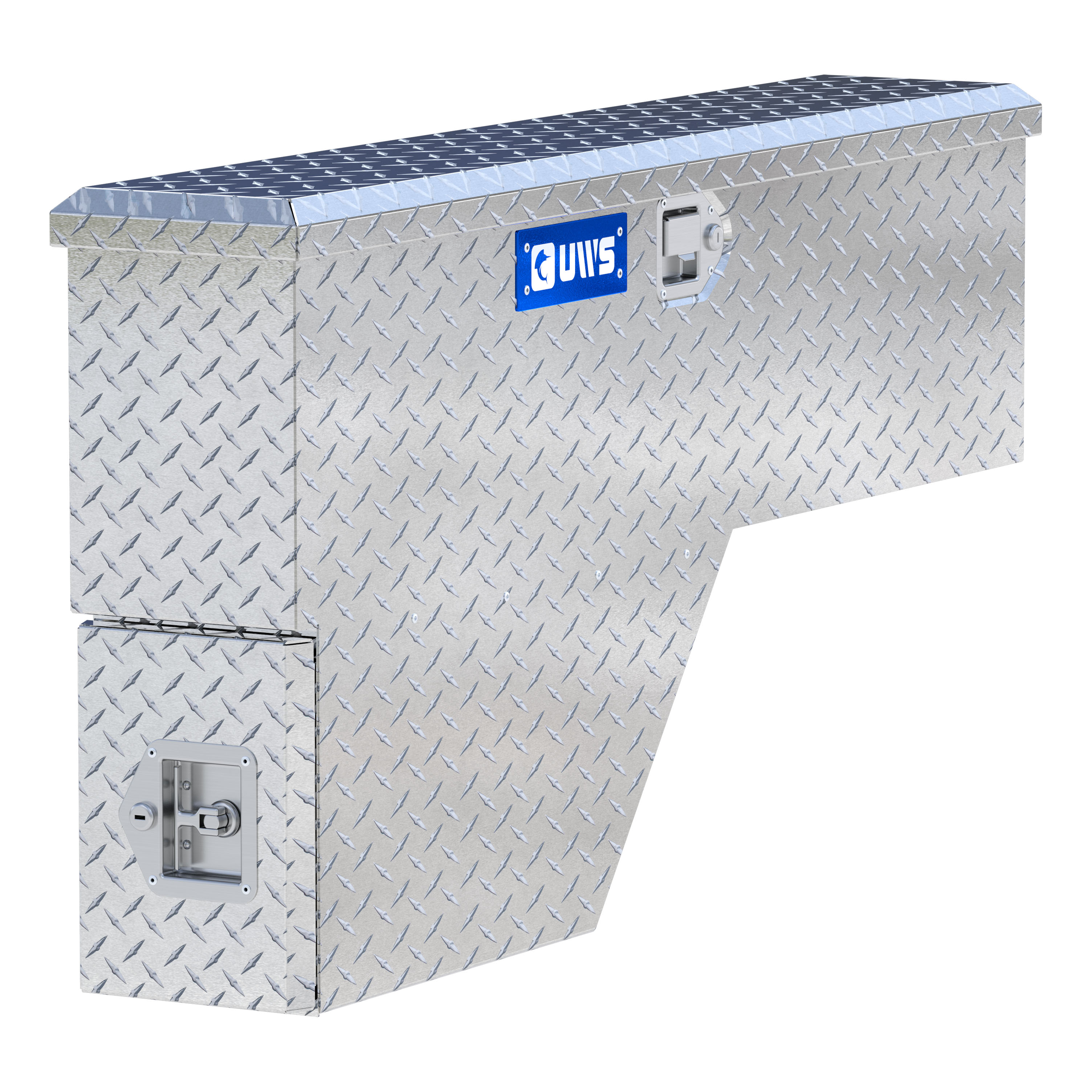 UWS Bright Aluminum 48" Passenger-Side Wheel Well Tool Box (Heavy Packaging) EC30021 thumbnail 0