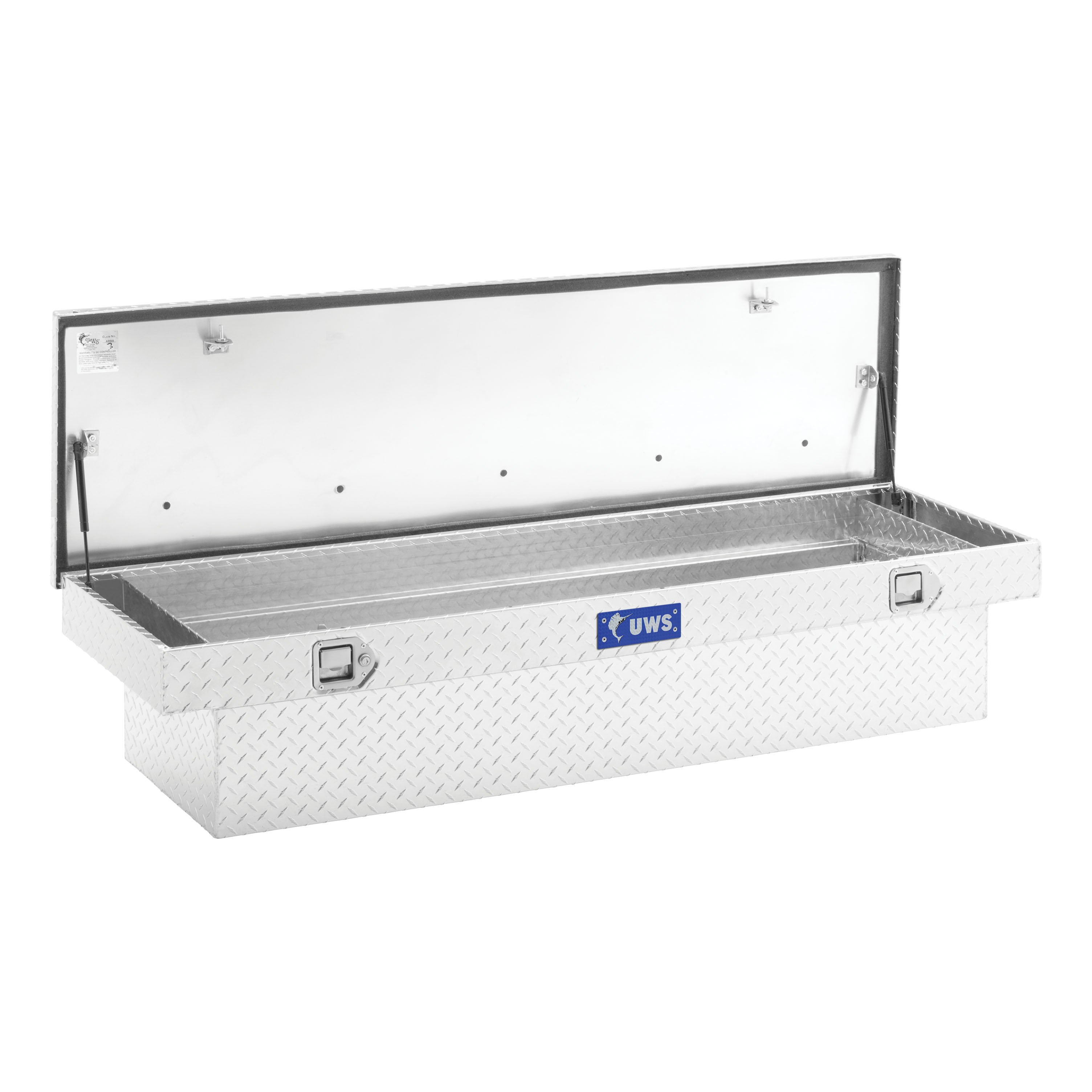 UWS Bright Aluminum 72" Crossover Truck Tool Box TBS-72 thumbnail 1