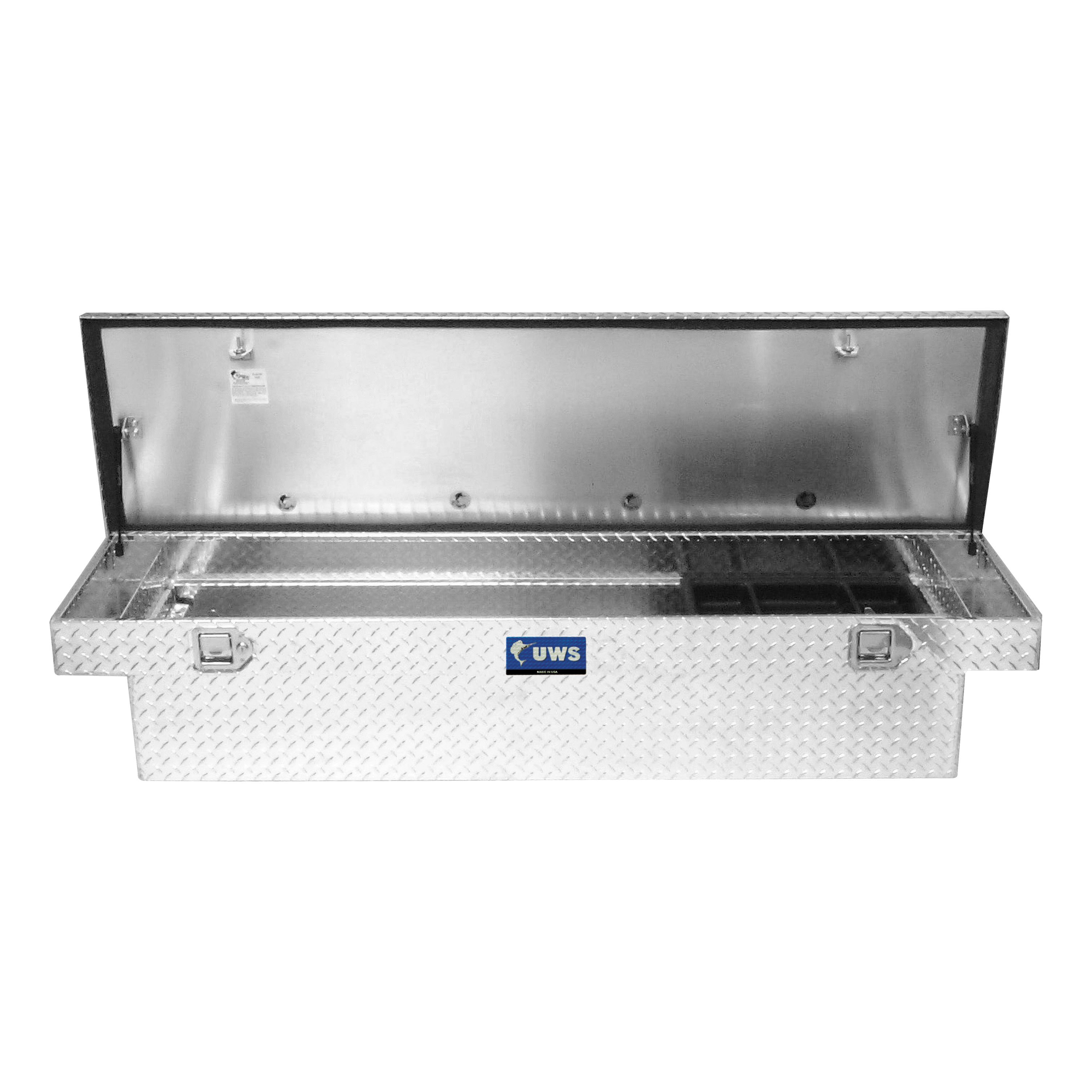 UWS Bright Aluminum 72" Crossover Truck Tool Box TBS-72 thumbnail 2