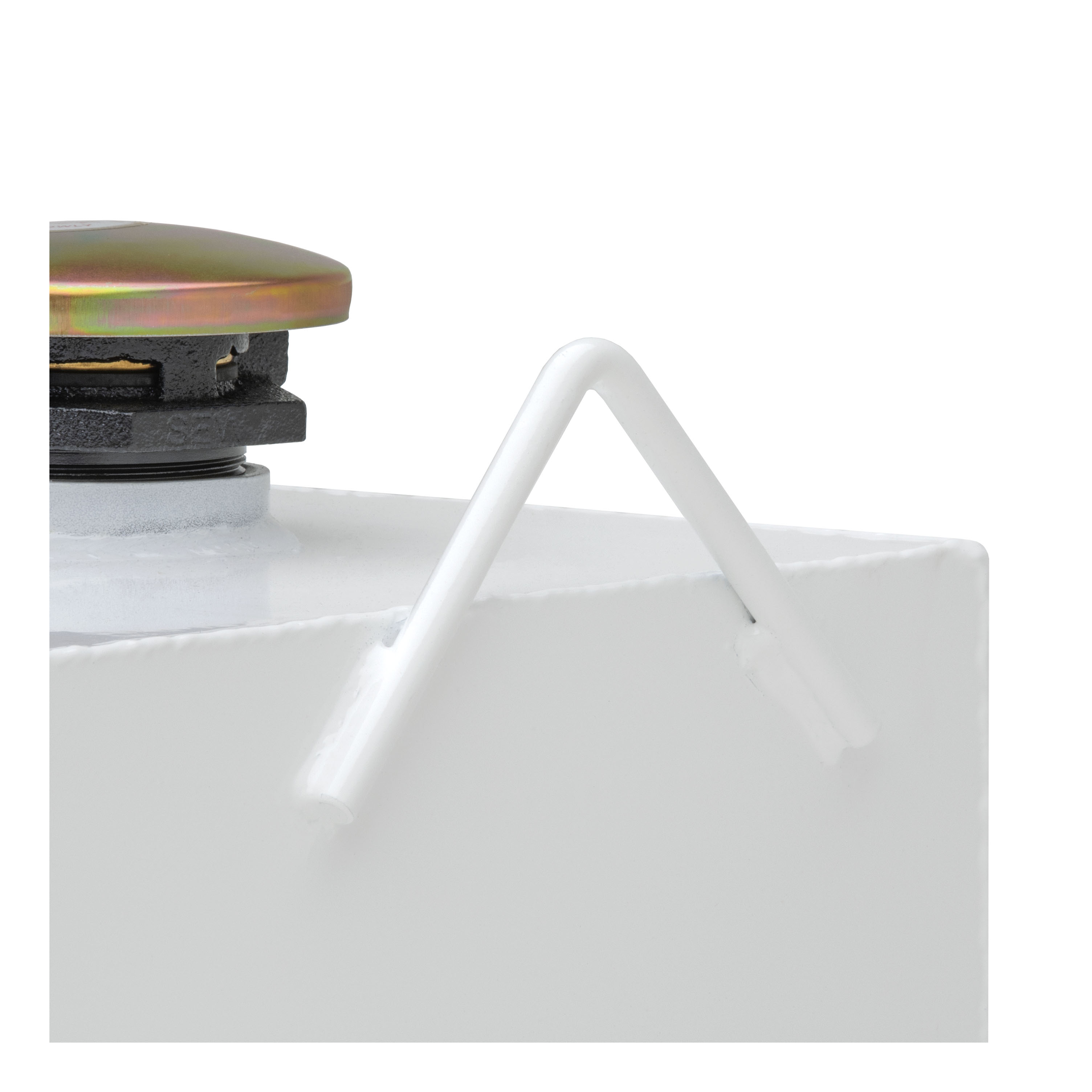 UWS White 85-Gallon L-Shape Steel Transfer Tank ST-85-L-W thumbnail 1