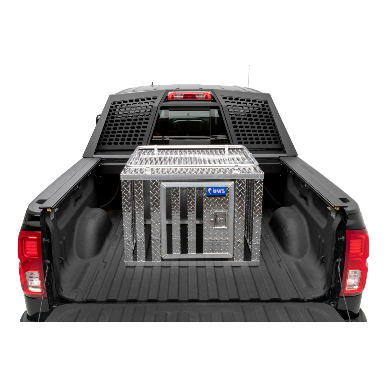 UWS Bright Aluminum 36" x 36" Single-Door Dog Box DB-3636 thumbnail 4