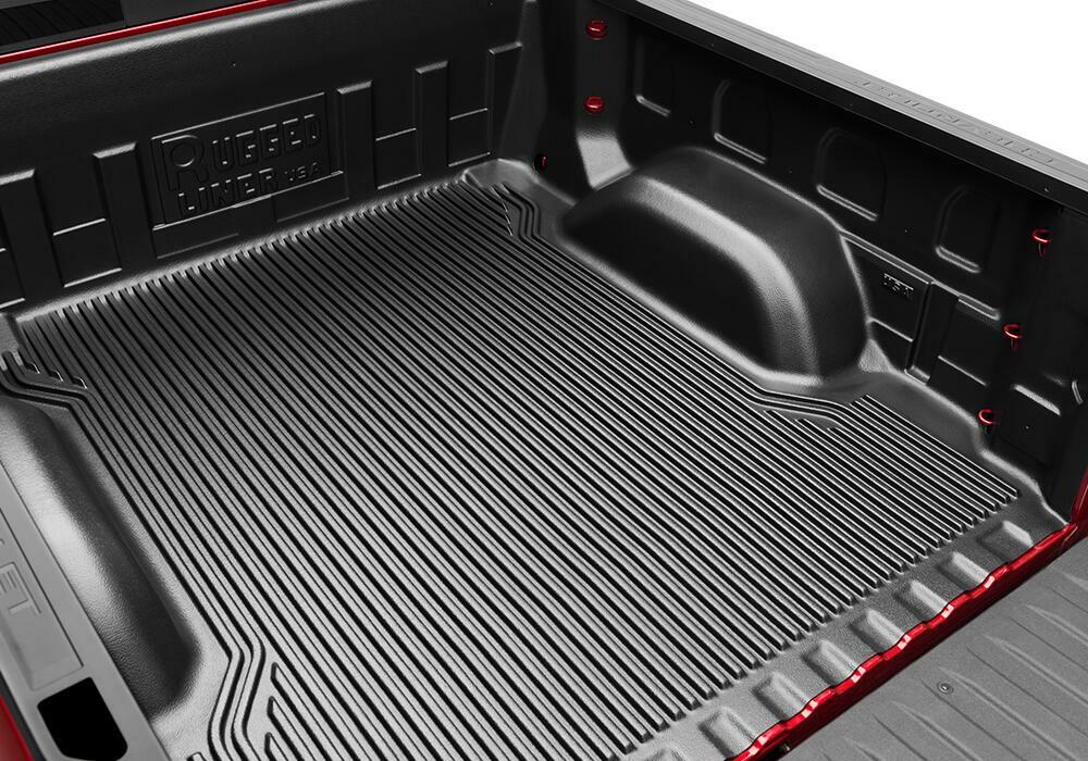 19-20 Ram 2500 8' Bed - Rugged Liner Under Rail Bedliner w/ Cleats w/ Cargo Light Truck Bed Liner D8U19HD thumbnail 4