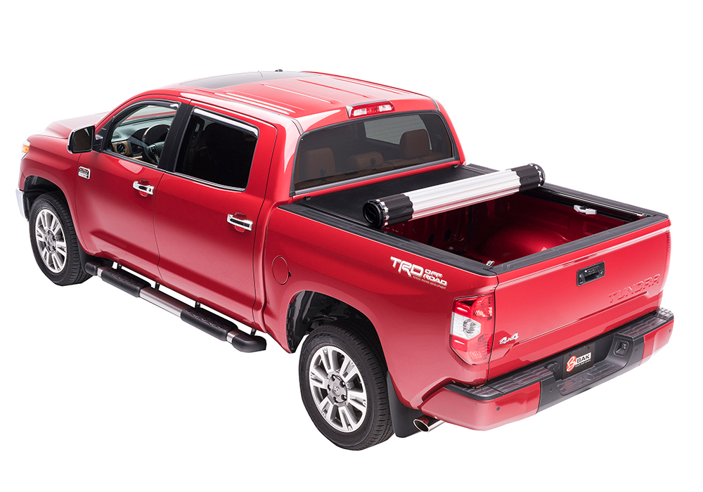 BAK Revolver Roll-Up Hard Cover X2 07-21 Tundra 6'6" w/ Deck Rail Sys w/o Trail Special Edtn Strg Bxs 39410T thumbnail 1