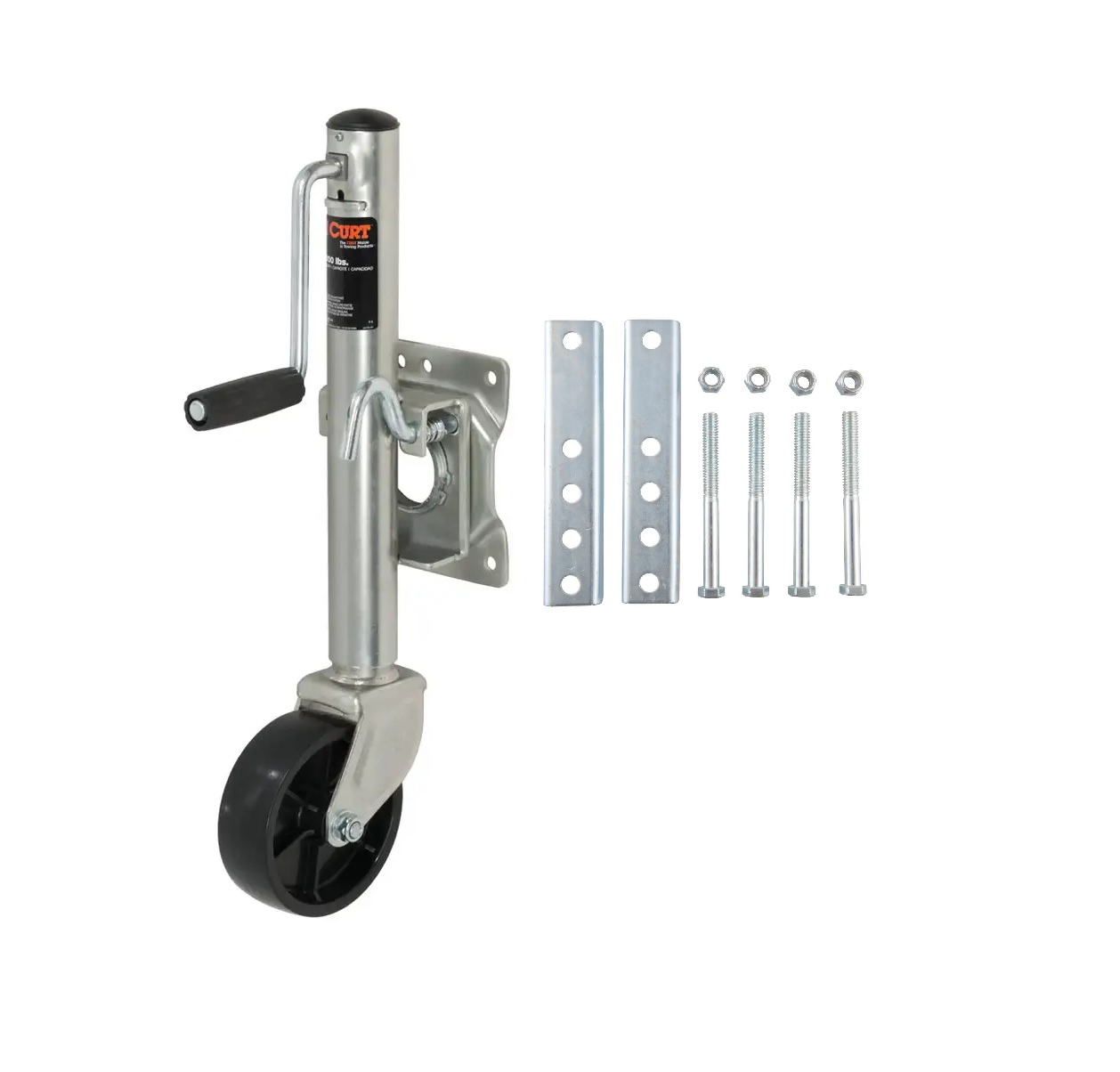 CURT Marine Jack with 6" Wheel (1,000 lbs, 10" Travel) Trailer Jack thumbnail 0