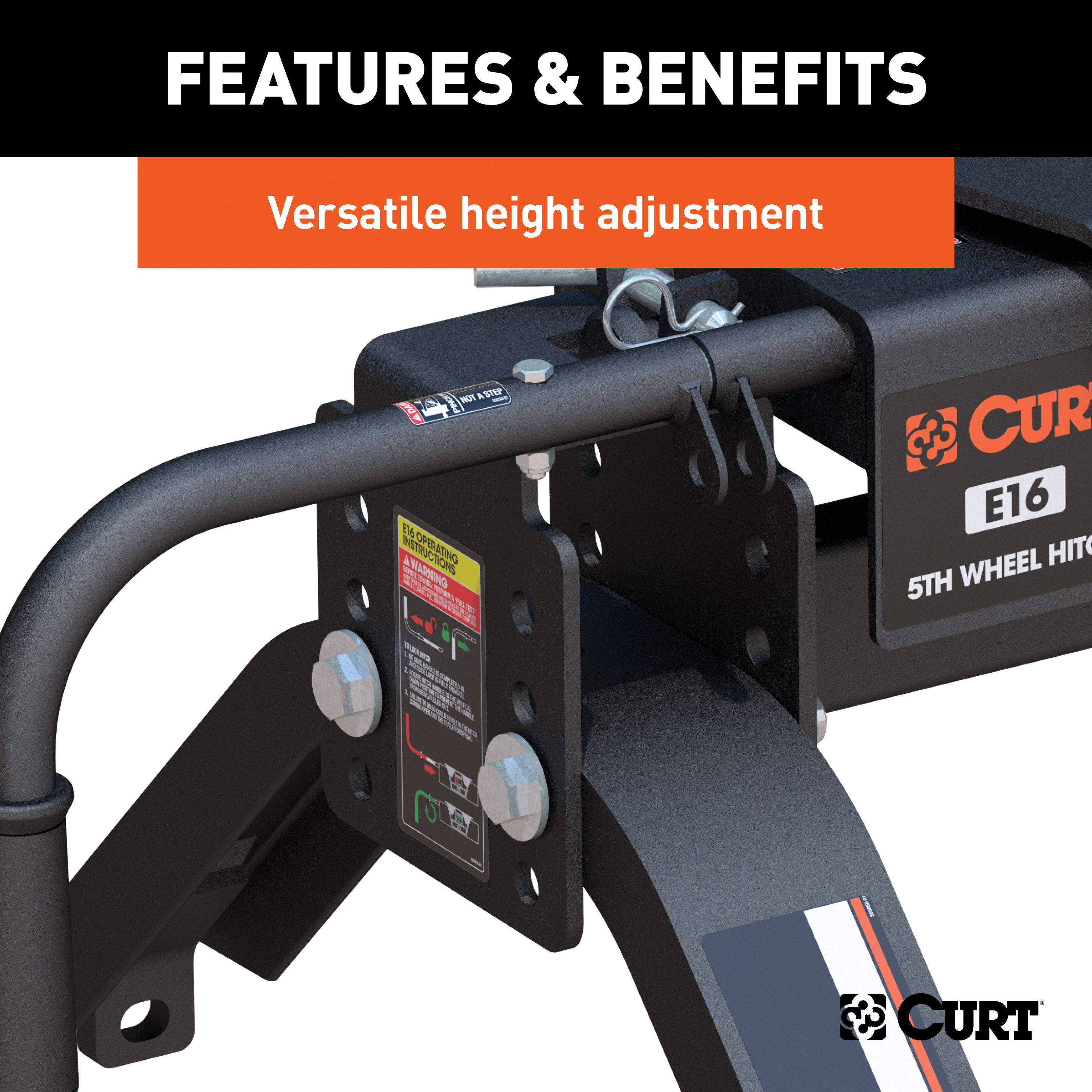 CURT 16K, E16 5th Wheel Hitch thumbnail 3
