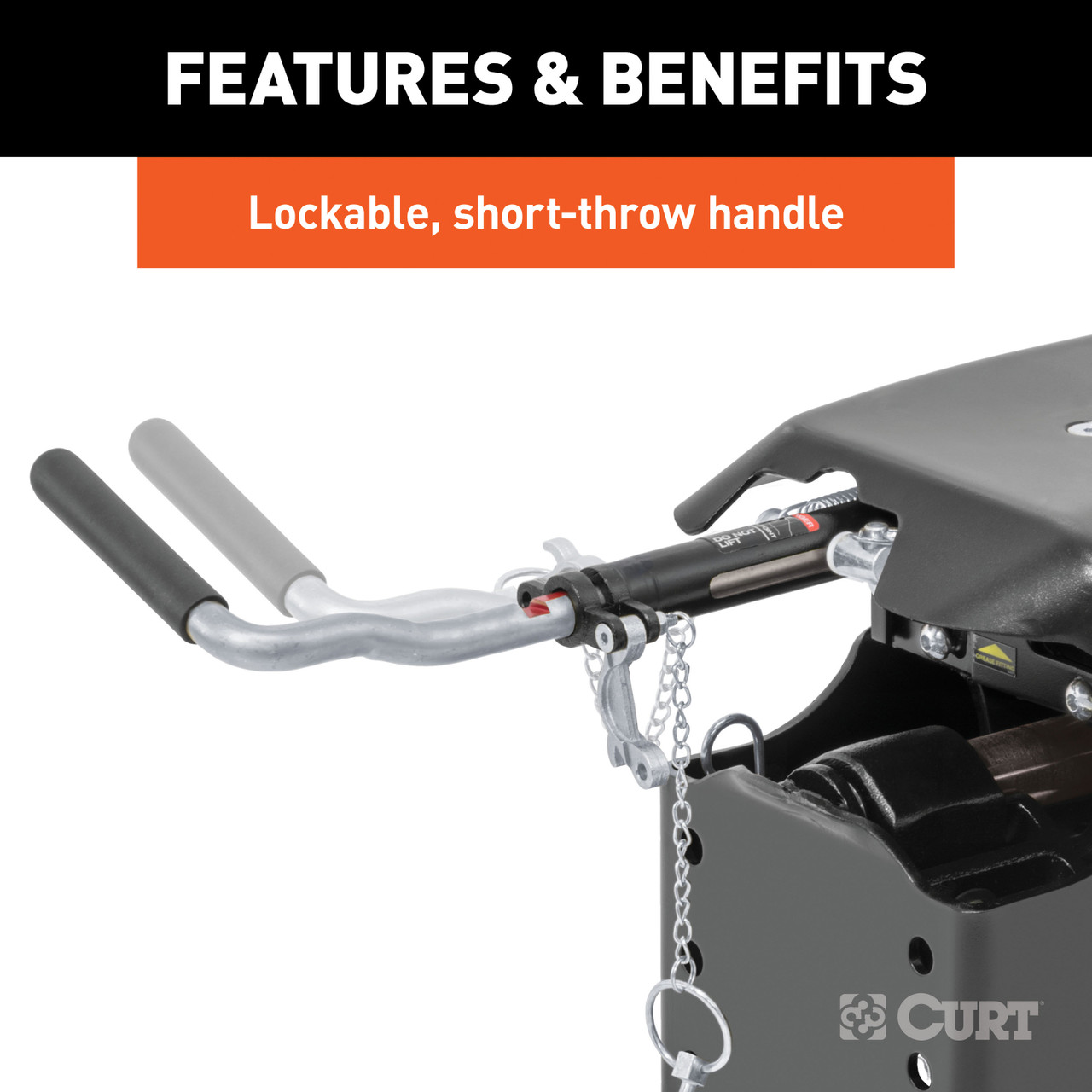 CURT 20K, Q20 Sliding 5th Wheel Hitch, Select Ford F250, F350, F450, 6.75' Bed Puck System  thumbnail 5