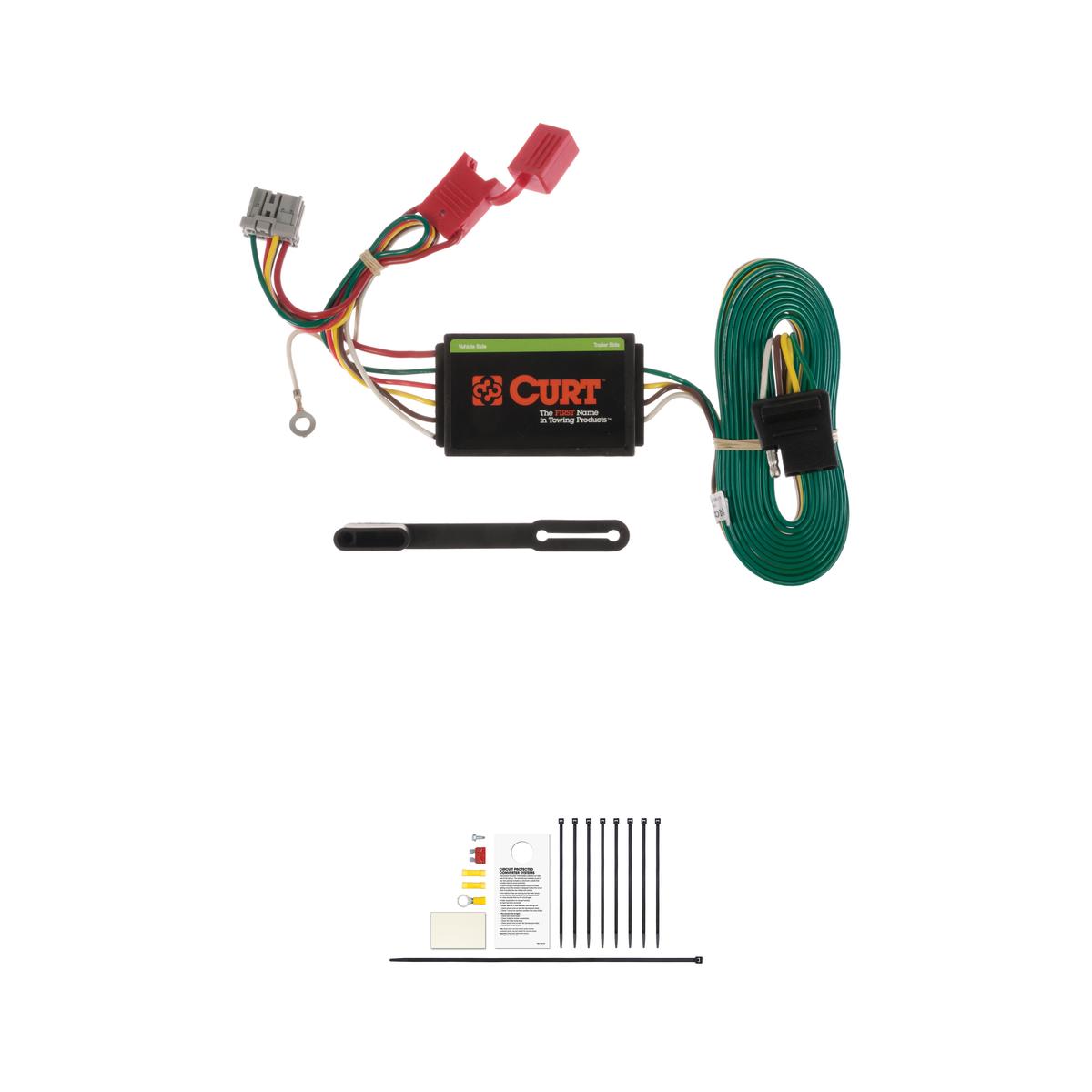 CURT Custom 4-Flat, Select Honda Odyssey, OEM Tow Package Required Trailer Connector Kit thumbnail 0