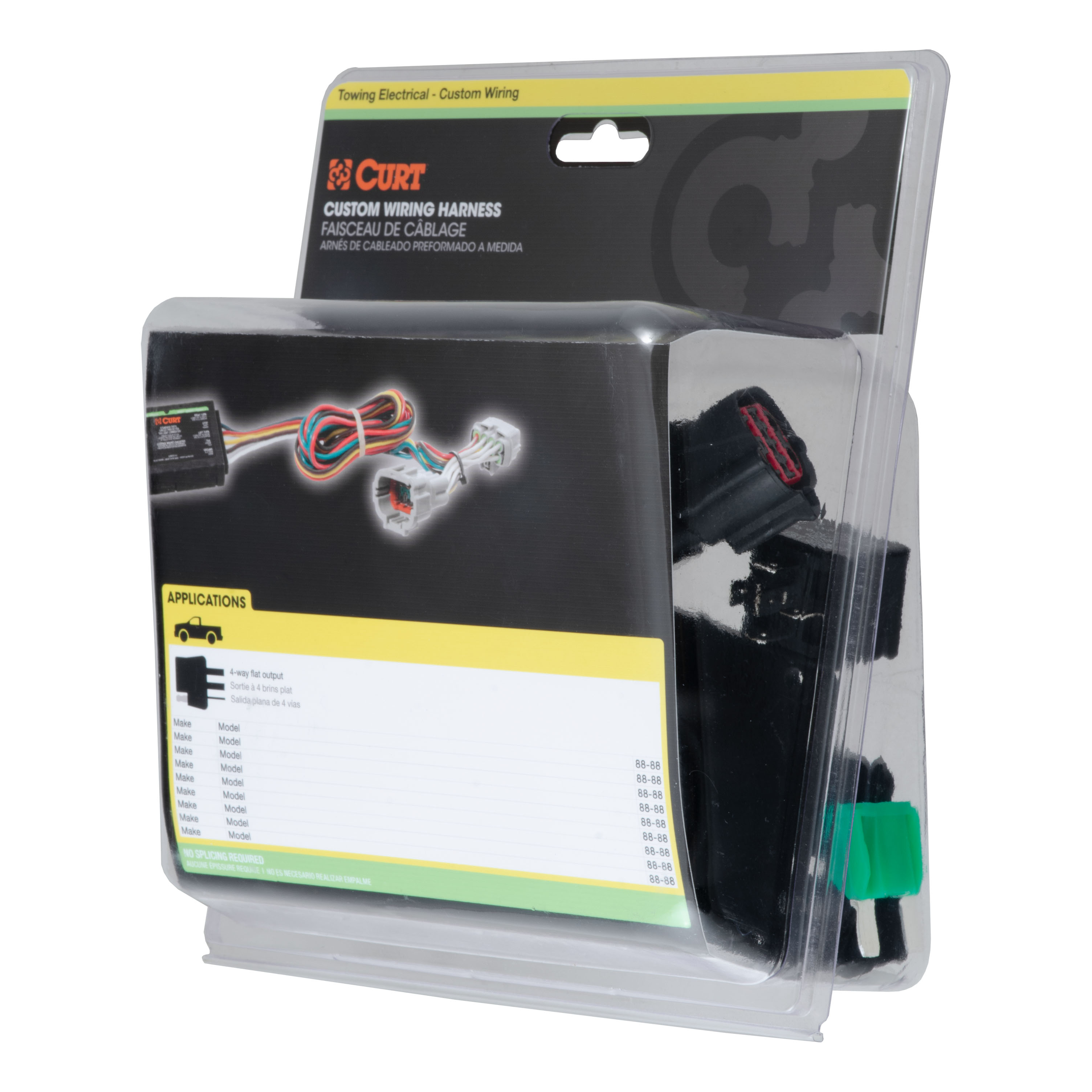 CURT Custom Wiring Harness, 7-Way RV Blade Output, Select Ford F-250, F-350, F-450 Trailer Connector Kit thumbnail 4