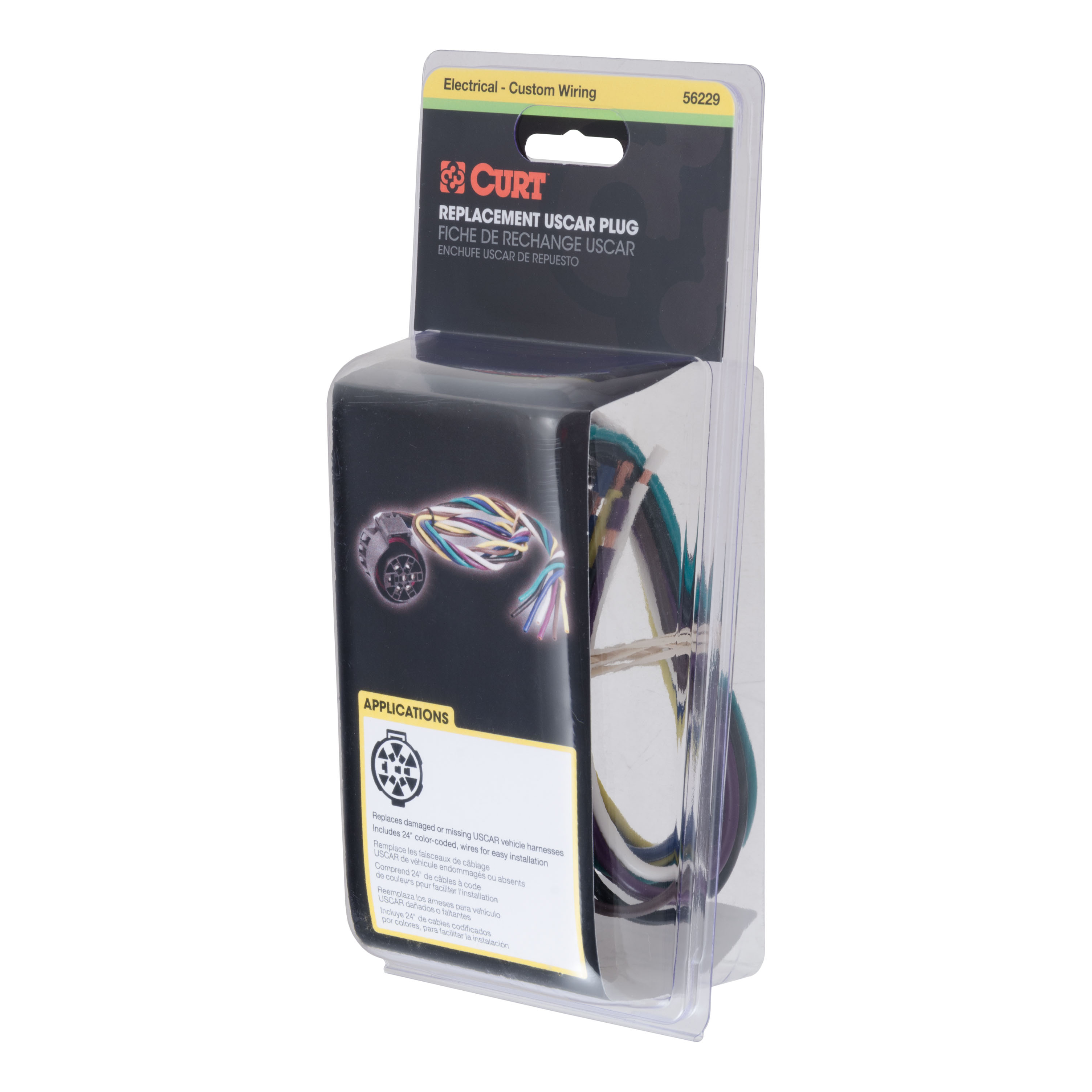 CURT Replacement USCAR Socket with 24" Wires (Vehicle Side) Trailer Wiring Adapter Connector thumbnail 3