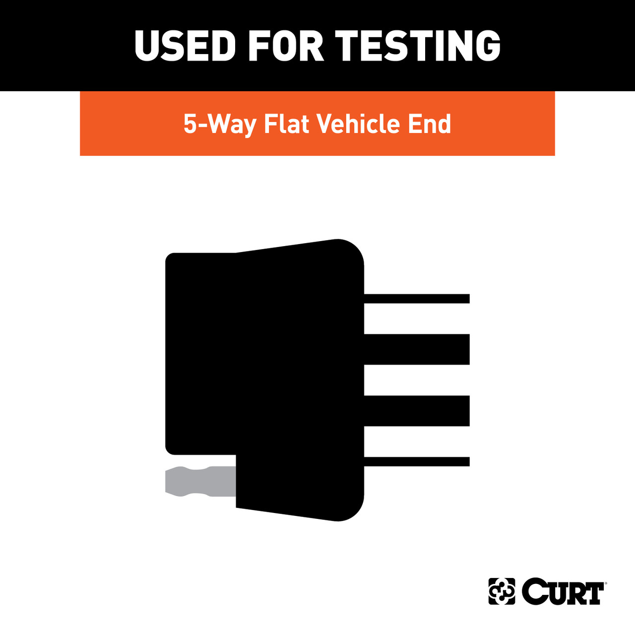 CURT 5-Way Flat Connector Tester Trailer Wire Tester thumbnail 2