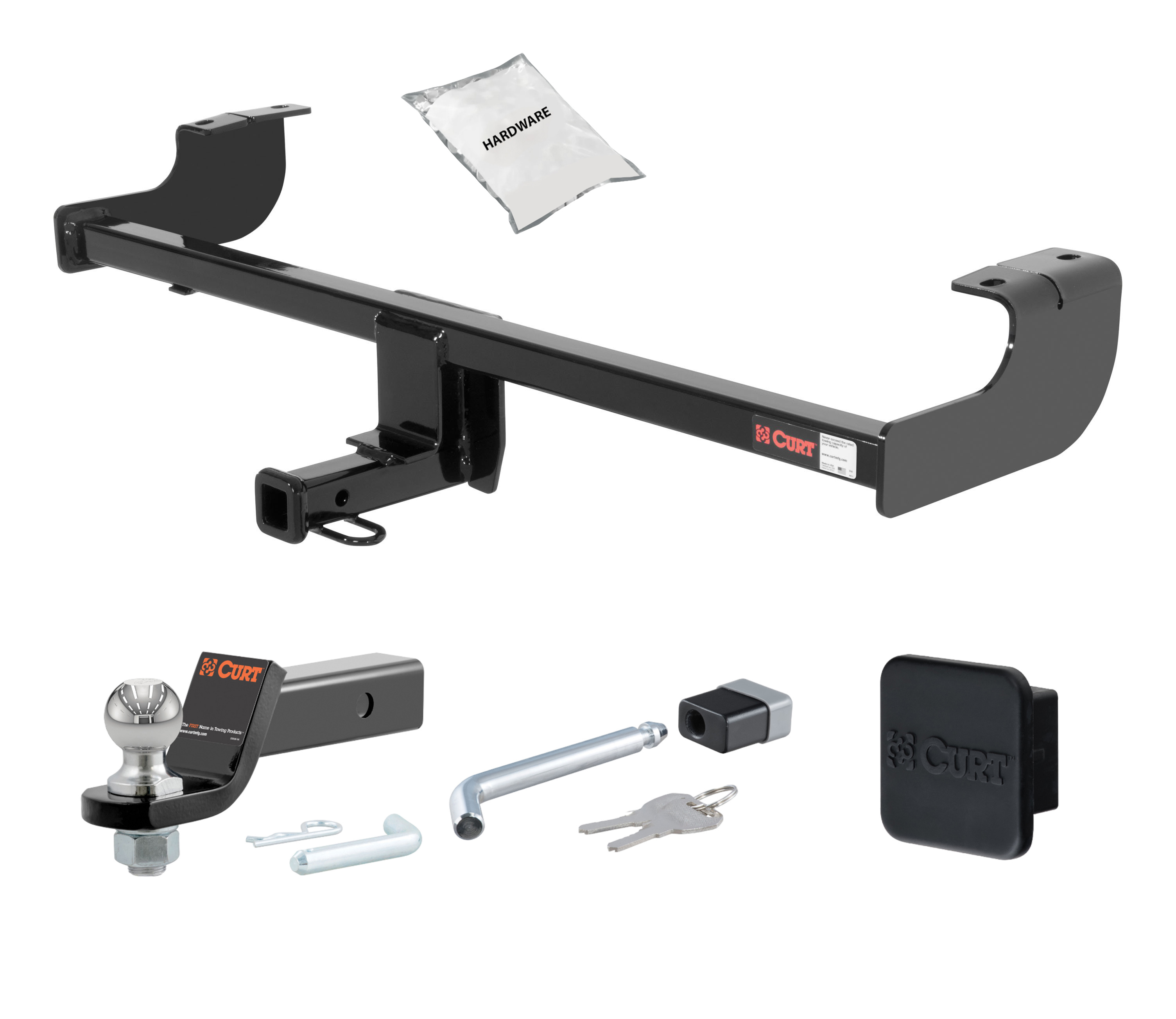 04 - 07 Scion xB -- 1.25in. CURT Trailer Hitch + Ball Mount + Cover + Lock Kit by CURT HWA2246 thumbnail 0