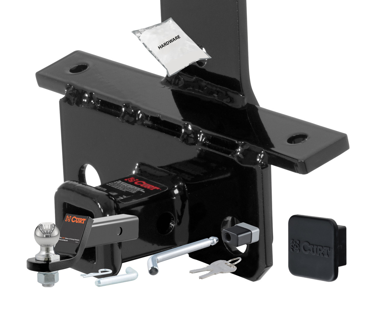 03 - 03 HONDA Pilot -- 1.25in. CURT Trailer Hitch + Ball Mount + Cover + Lock Kit by CURT HWA1383 thumbnail 0