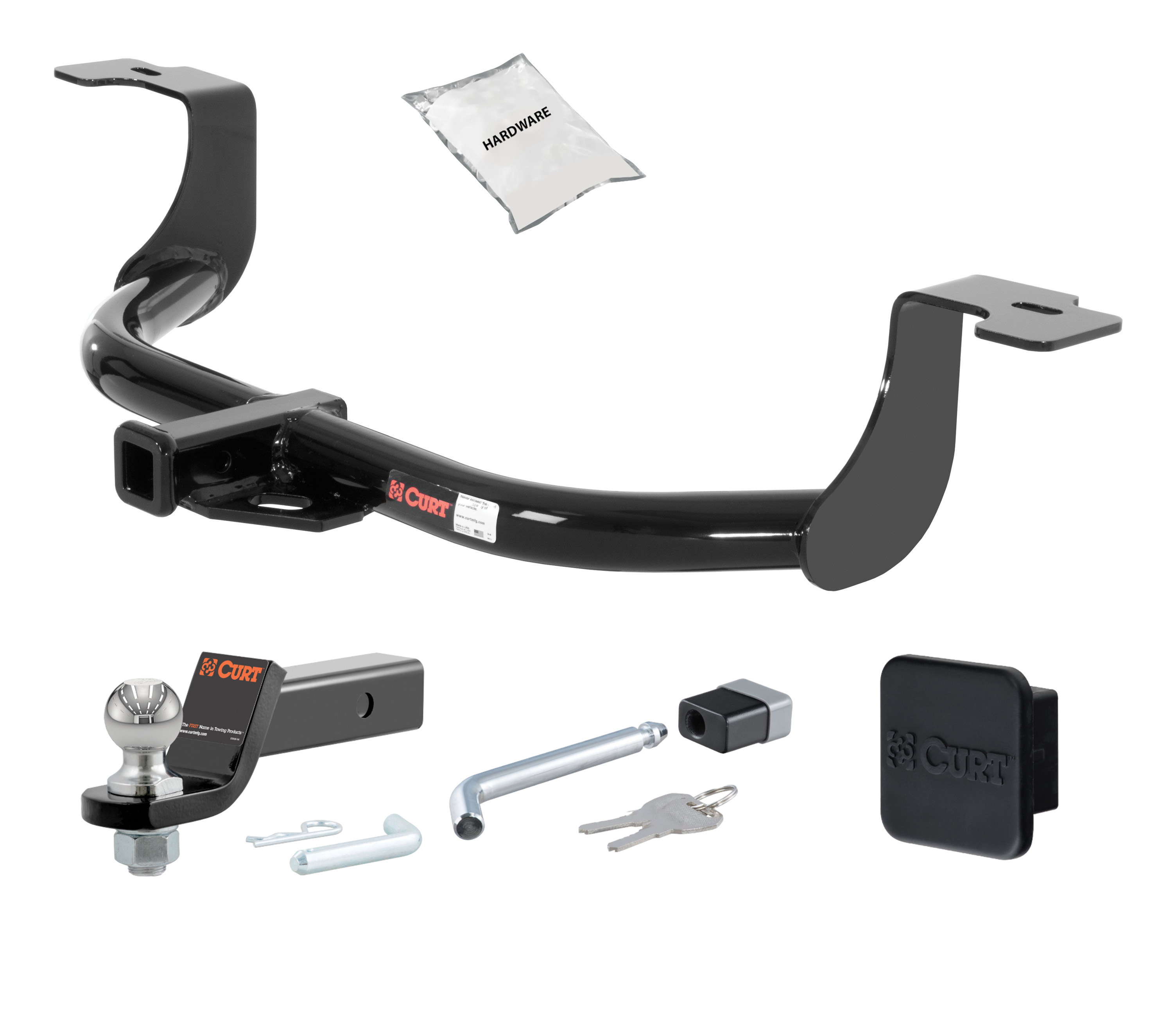 08 - 12 HONDA Accord Sedan 1.25in. CURT Trailer Hitch + Ball Mount + Cover + Lock Kit by CURT HWA1324 thumbnail 0