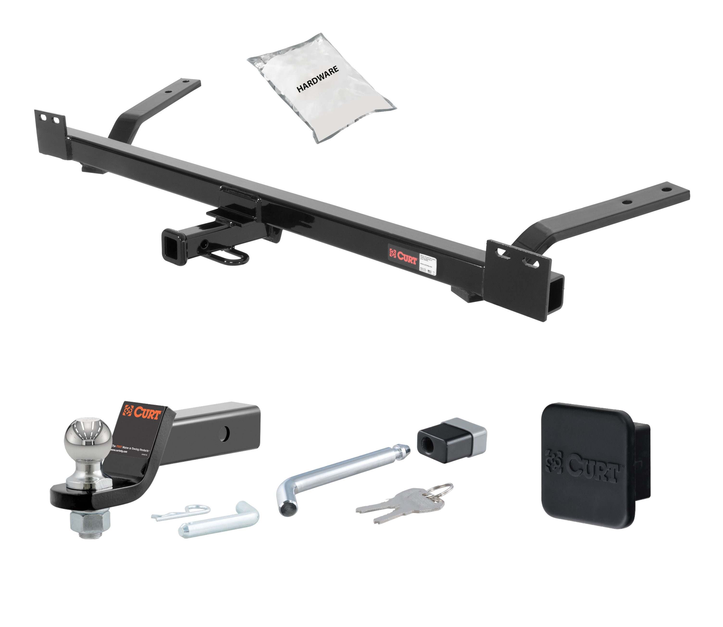 77 - 96 Chevrolet Caprice Wagon 1.25in. CURT Trailer Hitch + Ball Mount + Cover + Lock Kit by CURT HWA310 thumbnail 0