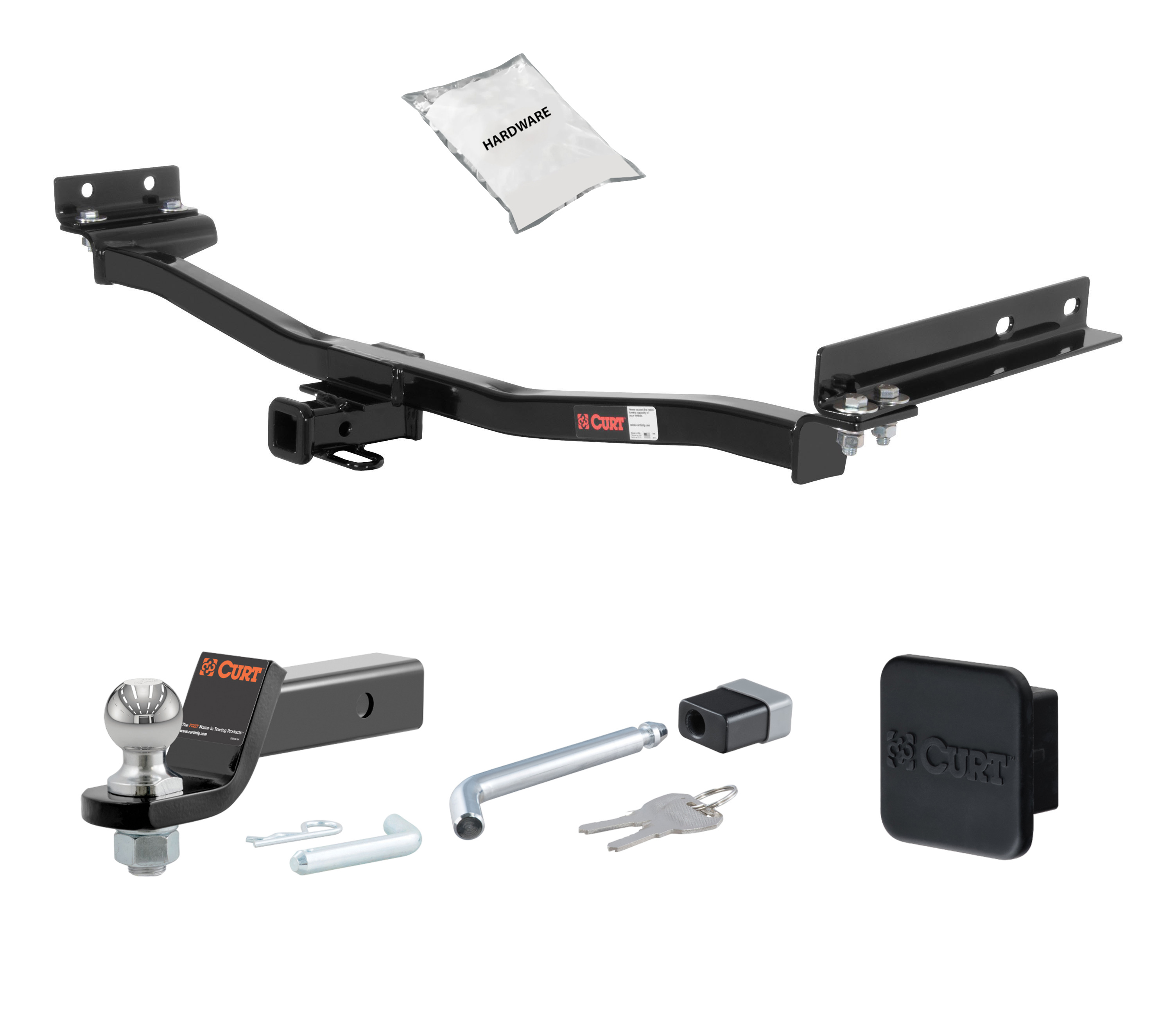 94 - 00 Mercedes-Benz C280 -- 1.25in. CURT Trailer Hitch + Ball Mount + Cover + Lock Kit by CURT HWA1842 thumbnail 0