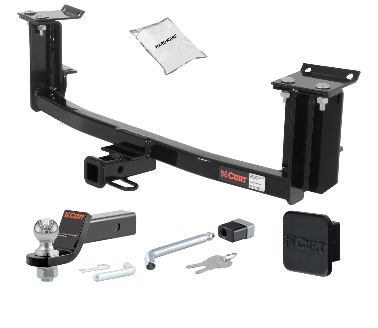 01 - 06 Mercedes-Benz S55 AMG -- 1.25in. CURT Trailer Hitch + Ball Mount + Cover + Lock Kit by CURT HWA1913 thumbnail 0