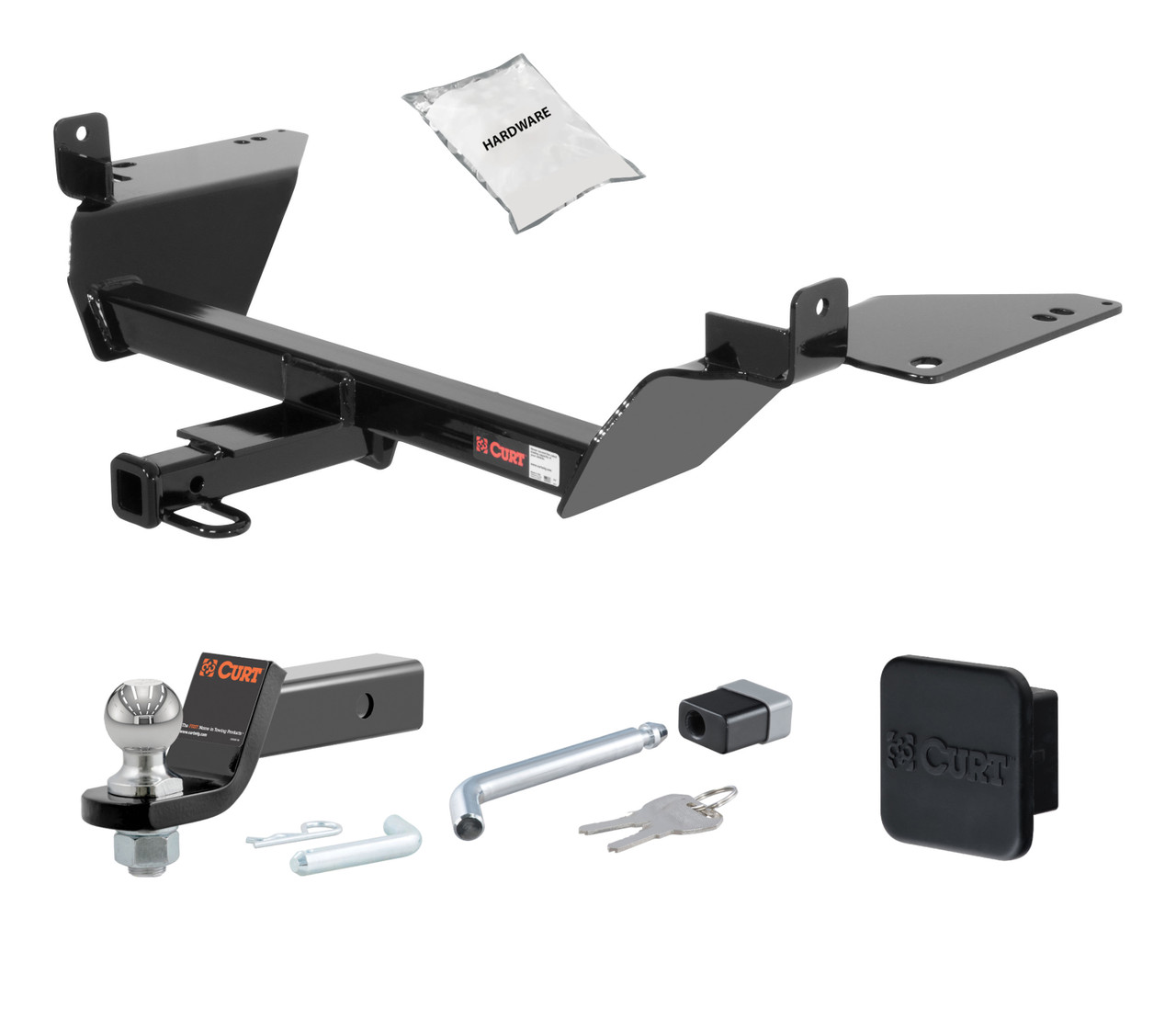 05 - 09 Buick Allure -- 1.25in. CURT Trailer Hitch + Ball Mount + Cover + Lock Kit by CURT HWA177 thumbnail 0