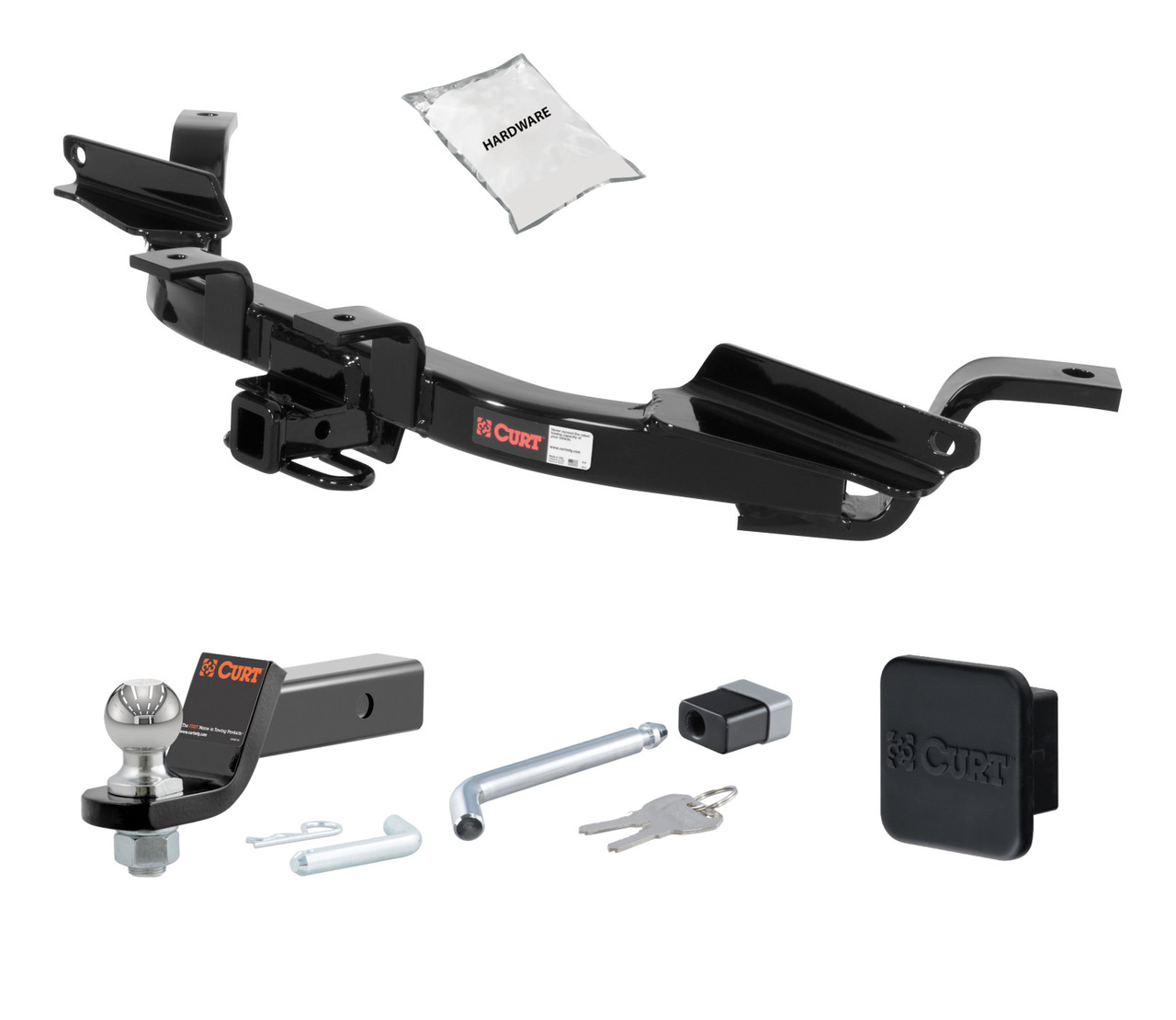 97 - 05 Buick Park Avenue -- 1.25in. CURT Trailer Hitch + Ball Mount + Cover + Lock Kit by CURT HWA204 thumbnail 0