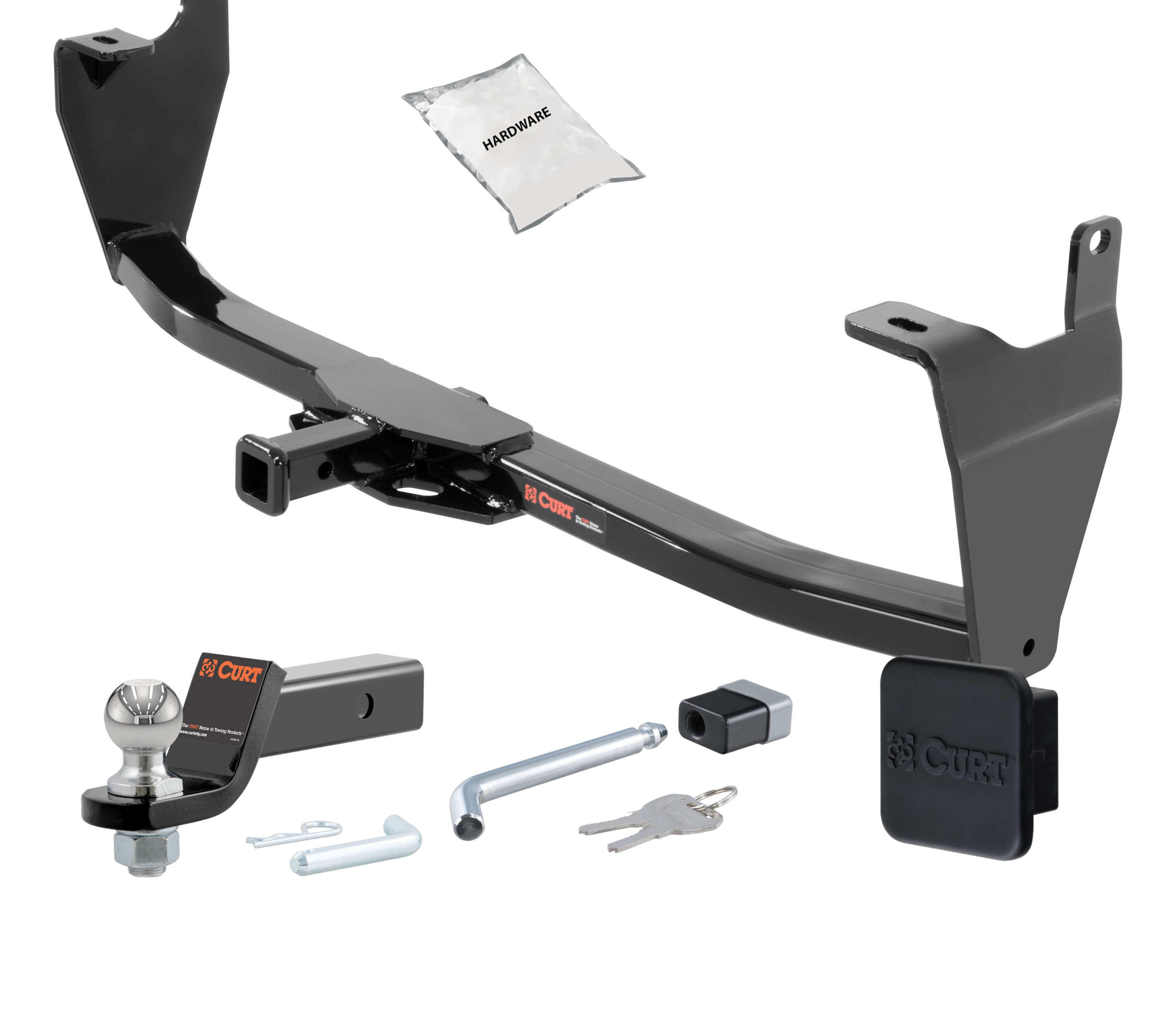 15 - 23 JEEP Renegade -- 1.25in. CURT Trailer Hitch + Ball Mount + Cover + Lock Kit by CURT HWA1571 thumbnail 0