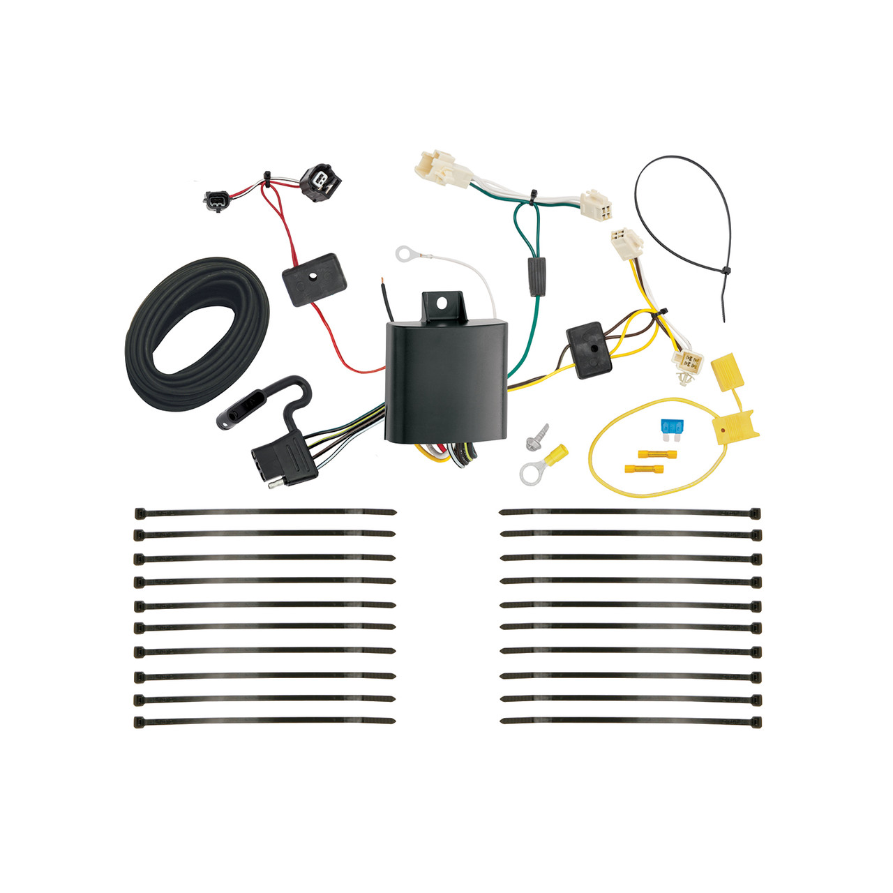 2016-2019 Toyota Prius Except w/Plug-In Model Draw-tite Class 1 Trailer Hitch, 1-1/4 Inch Square Receiver Bundle w/ Plug-n-Play T-One Wiring Harness 24847 thumbnail 1