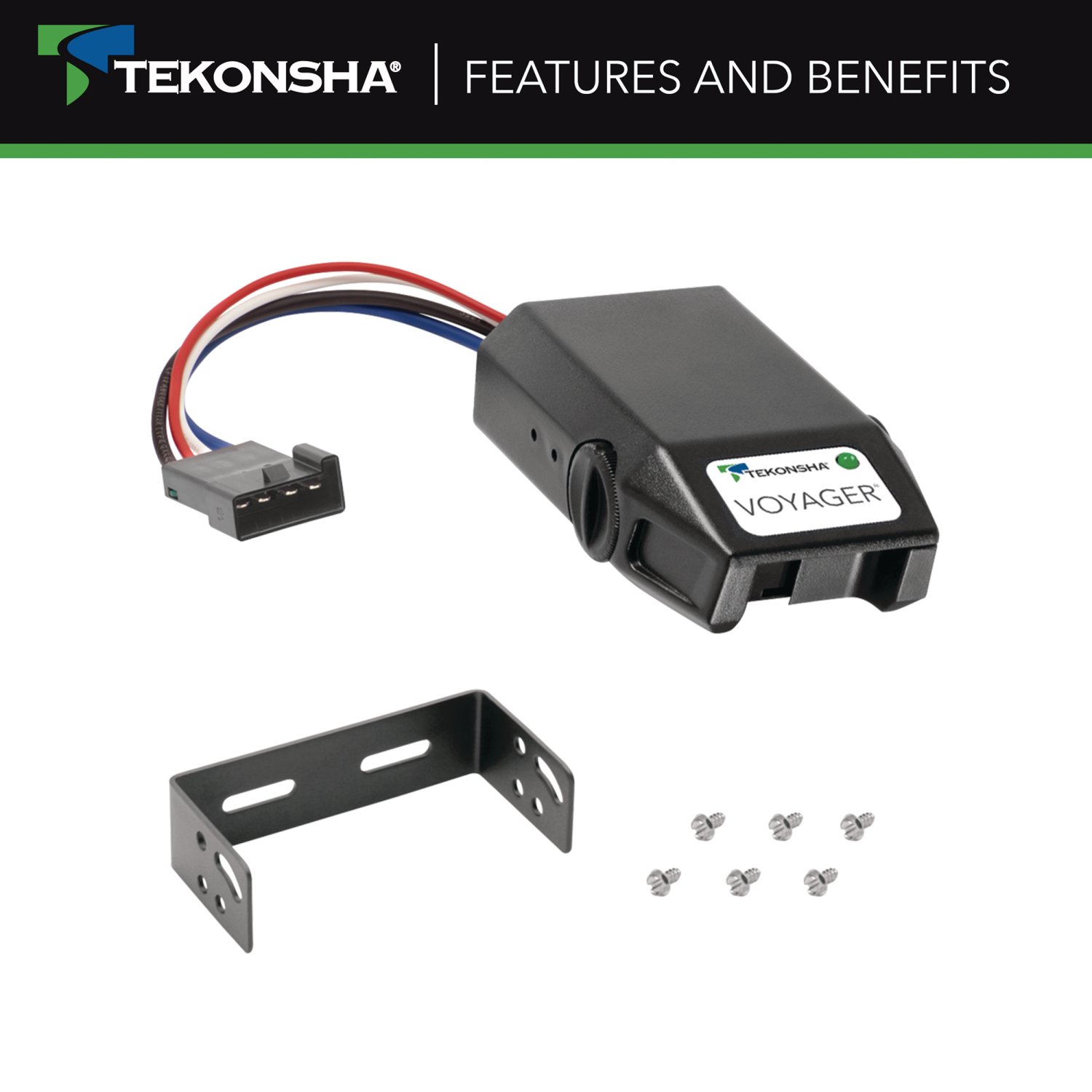 2016-2017 Mercedes-Benz GLE550 Tekonsha Voyager Proportional Brake Controller for Trailers with 1 to 4 Axles Black 9030 thumbnail 5