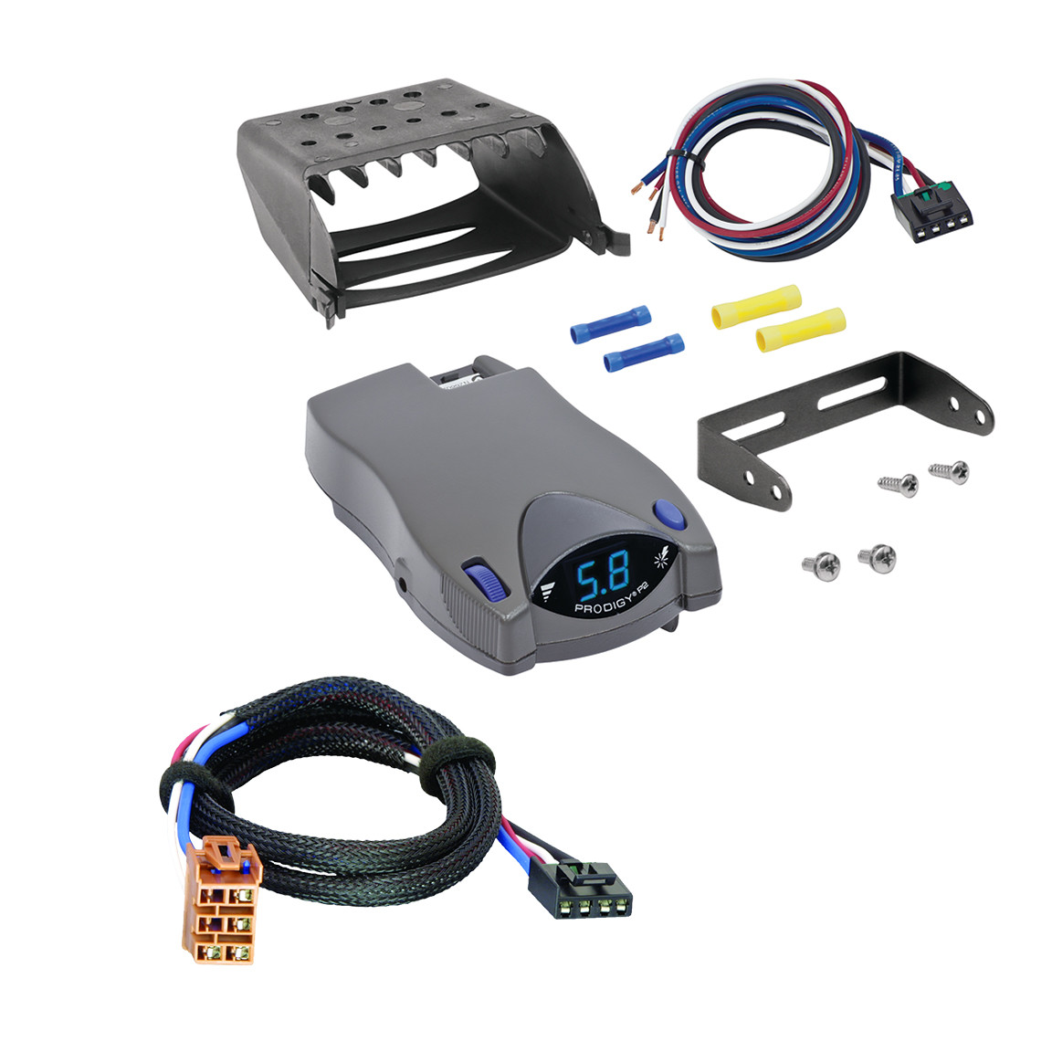 2000-2002 GMC Yukon XL 2500 Tekonsha Prodigy P2 Proportional Brake Controller for Trailers with 1 to 4 Axles Gray 90885 thumbnail 0