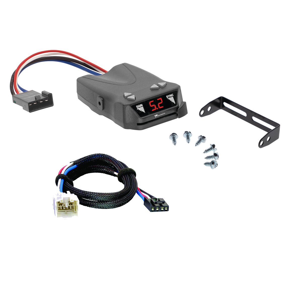 2003-2011 Toyota Land Cruiser Tekonsha Brakeman IV Time Delay Brake Controller for Trailers with 1 to 4 Axles Black 8507120 thumbnail 0