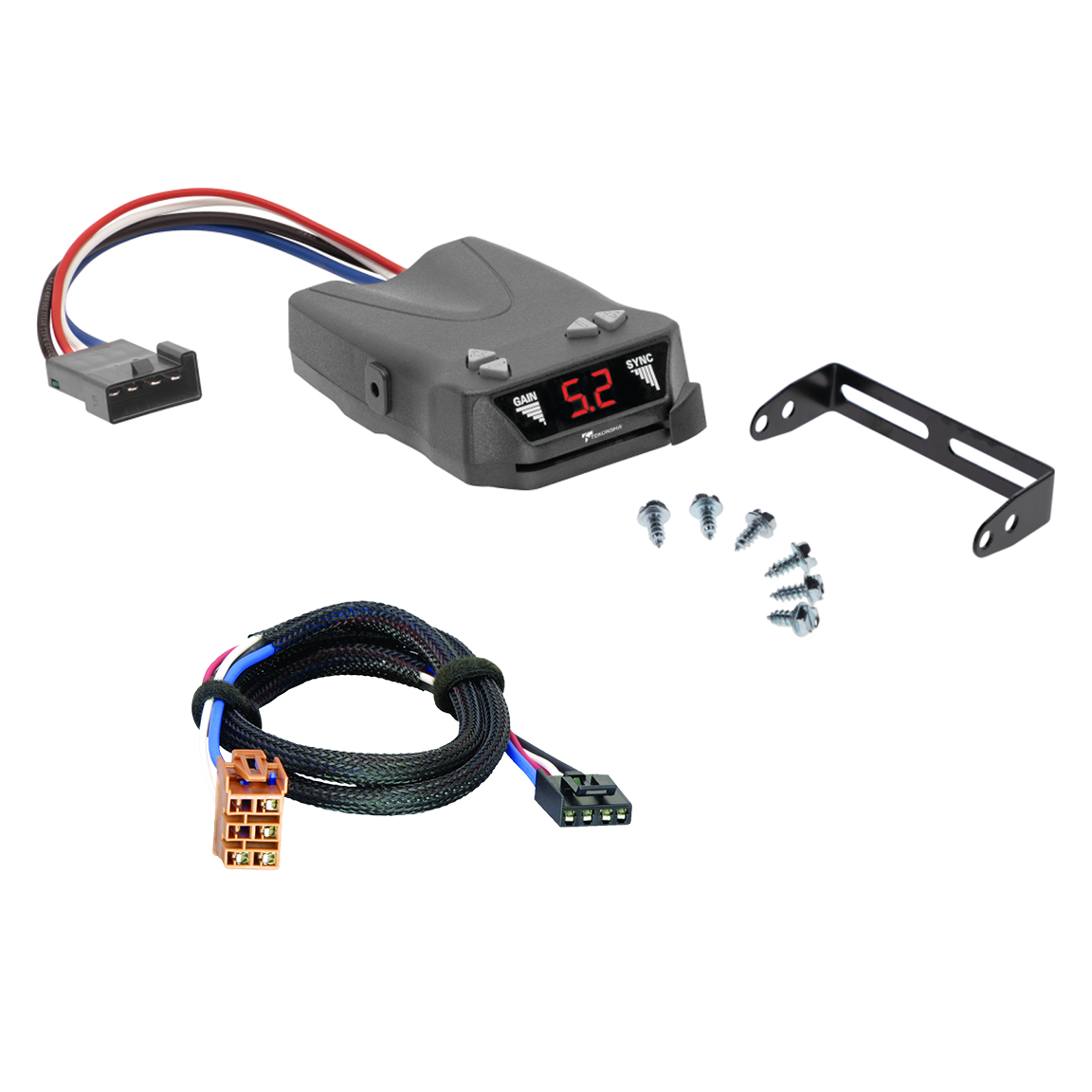 2001-2002 GMC Yukon Denali Tekonsha Brakeman IV Time Delay Brake Controller for Trailers with 1 to 4 Axles Black 8507120 thumbnail 0