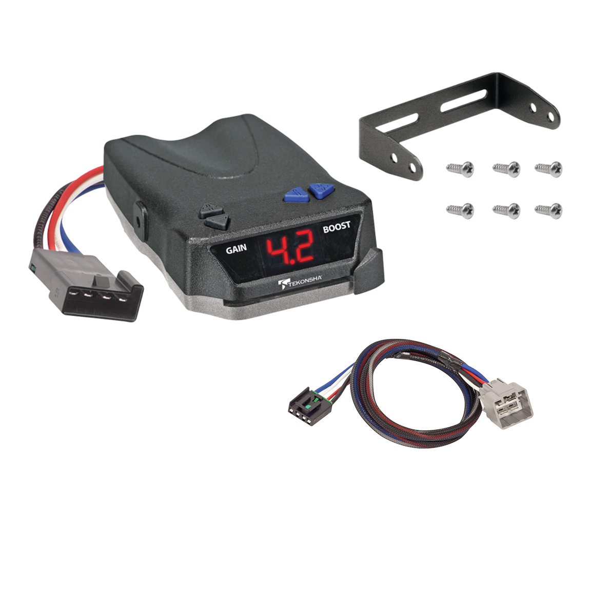 2010-2010 Dodge Ram 3500 Tekonsha BRAKE-EVN Proportional Brake Controller for Trailers with 1 to 4 Axles Black 8508220 thumbnail 0