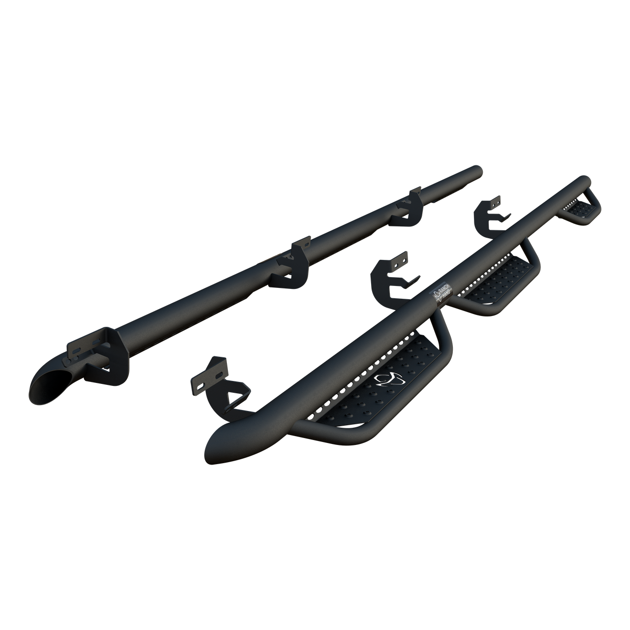 Ranch Hand Midnight Carbide Black Steel Running Steps, Fits Select Dodge, Ram 2500, 3500 - MRSD101C8B6S thumbnail 0