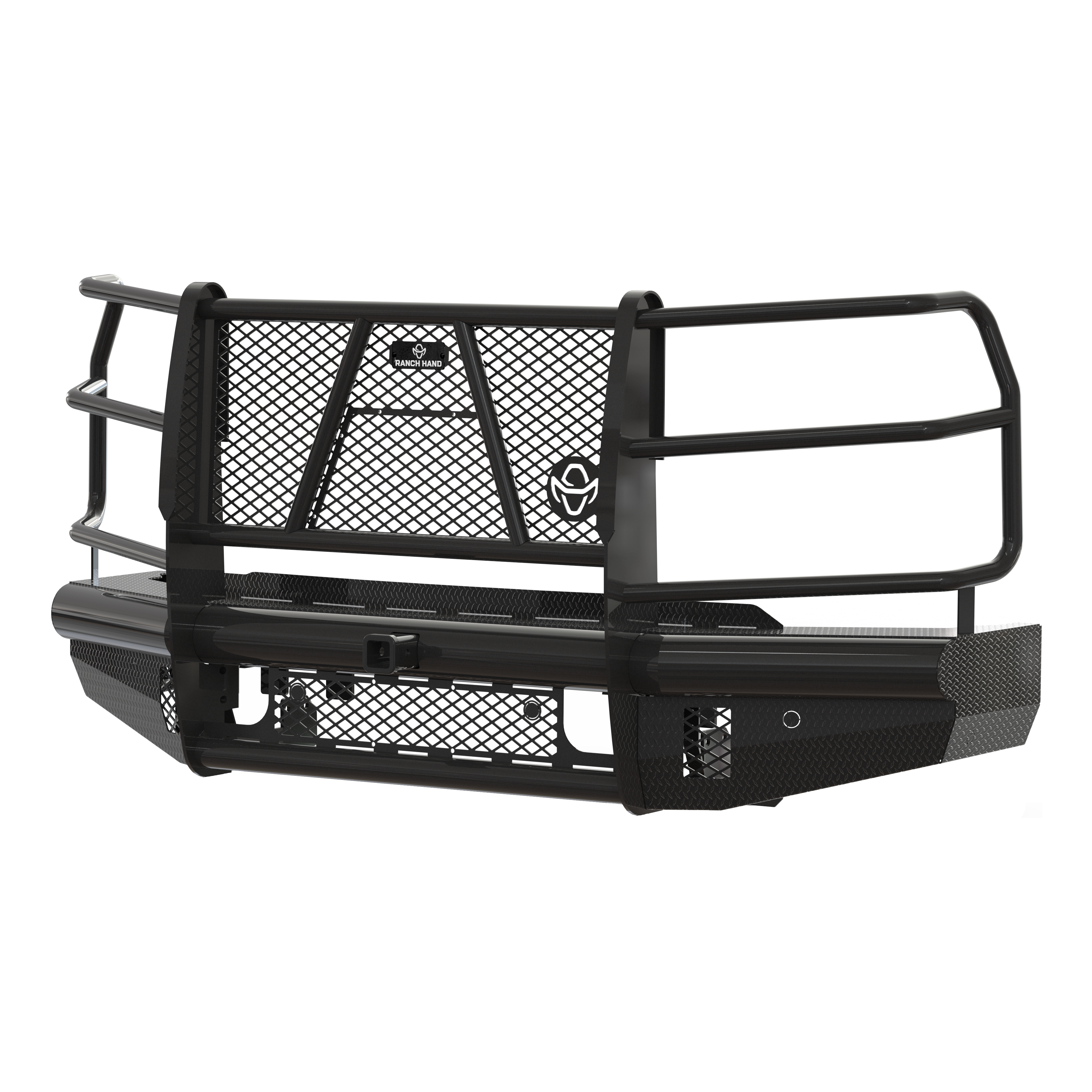 Ranch Hand FBC241BLR Legend Front Bumper with Grille Guard, Fits Select Chevrolet Silverado 2500, 3500 HD thumbnail 0