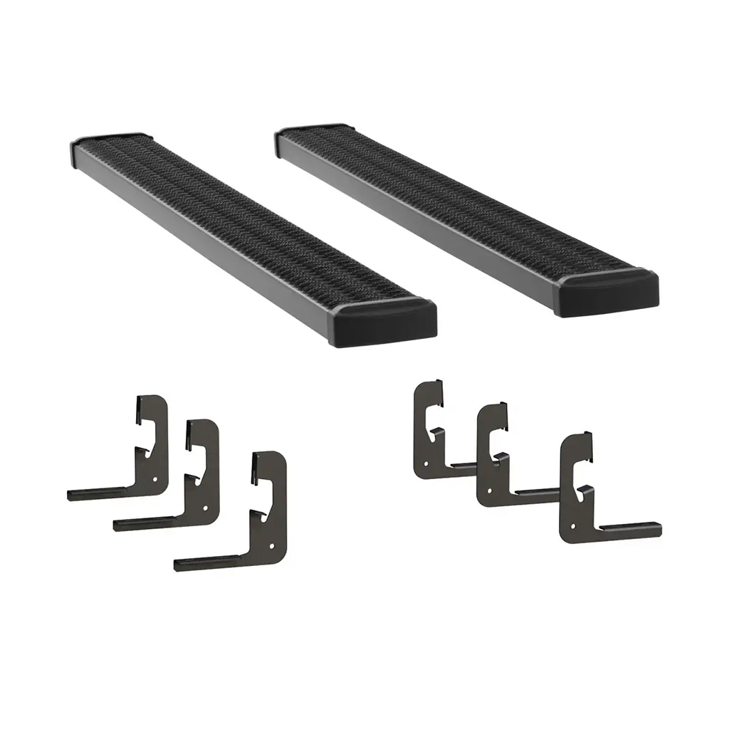 LUVERNE Grip Step 7" x 78" Black Aluminum Running Boards, Select Chevrolet, GMC 415078-400713 thumbnail 0