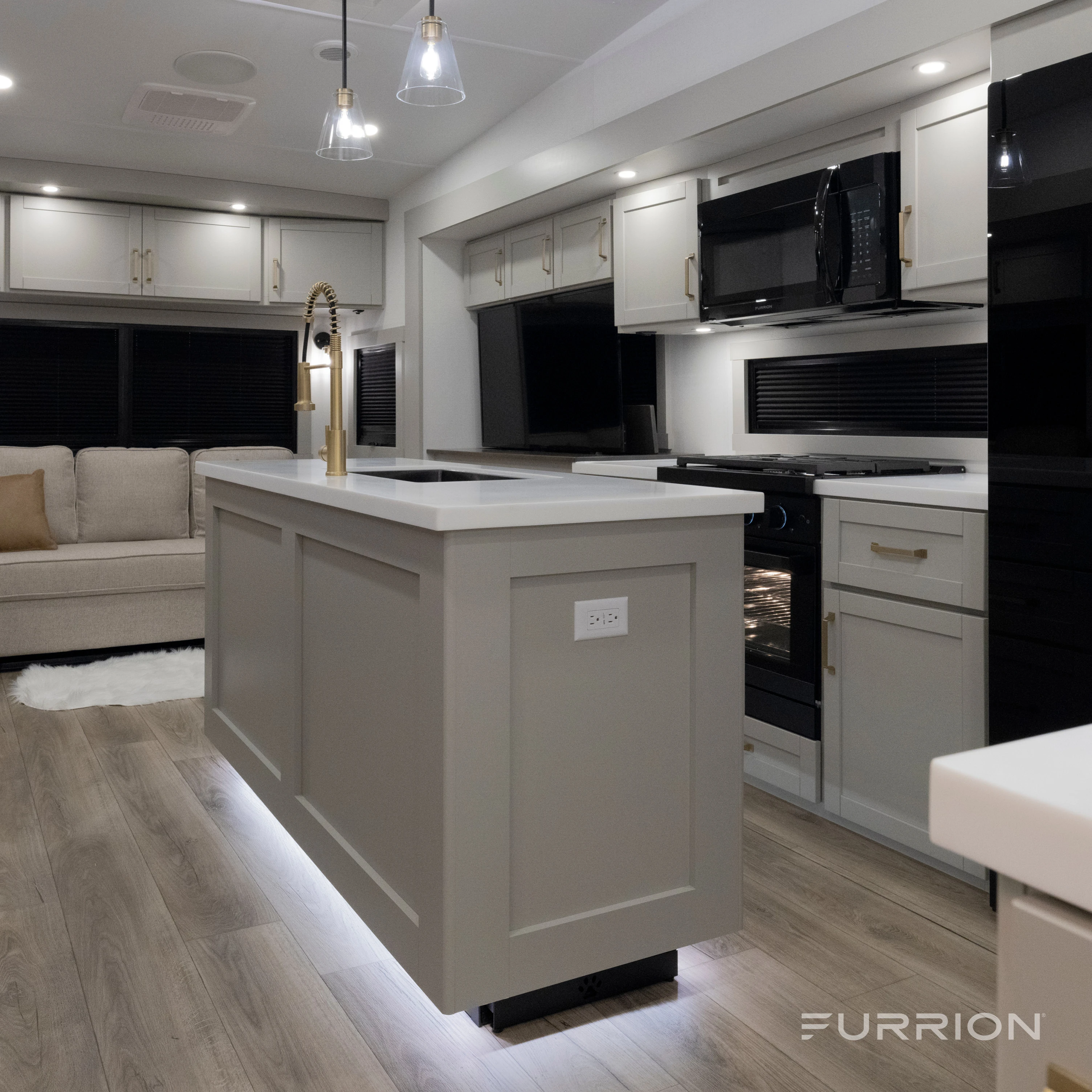 Furrion Over-The-Range Convection RV Microwave Oven - 1.5 cu. ft., Black #FMCM15A-BL thumbnail 7