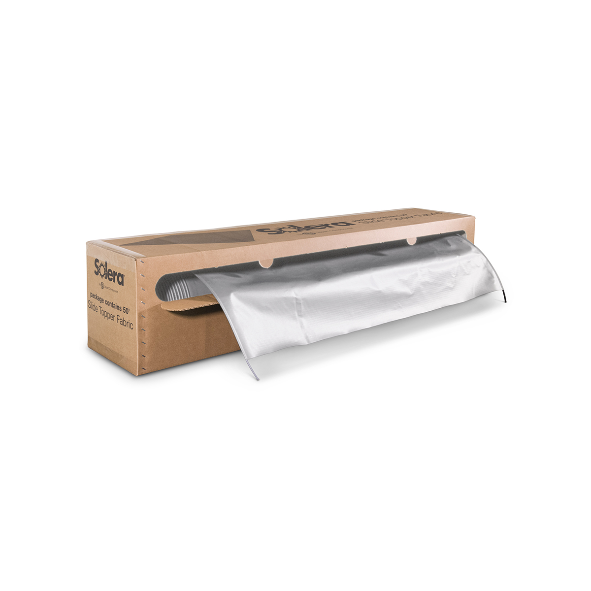 Solera Universal Slide Topper Replacement Cut-To-Fit Fabric  White #432252 thumbnail 1