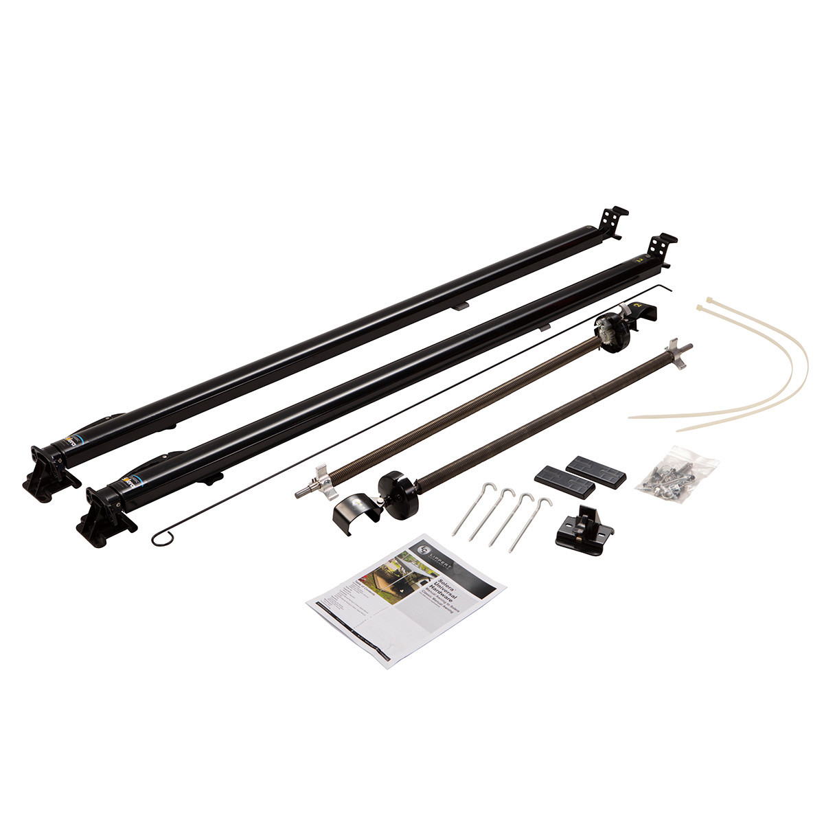 Solera 1000 Series Universal RV Awning Arms & Hardware Kit - 63"-68" Short, Black #434715 thumbnail 0