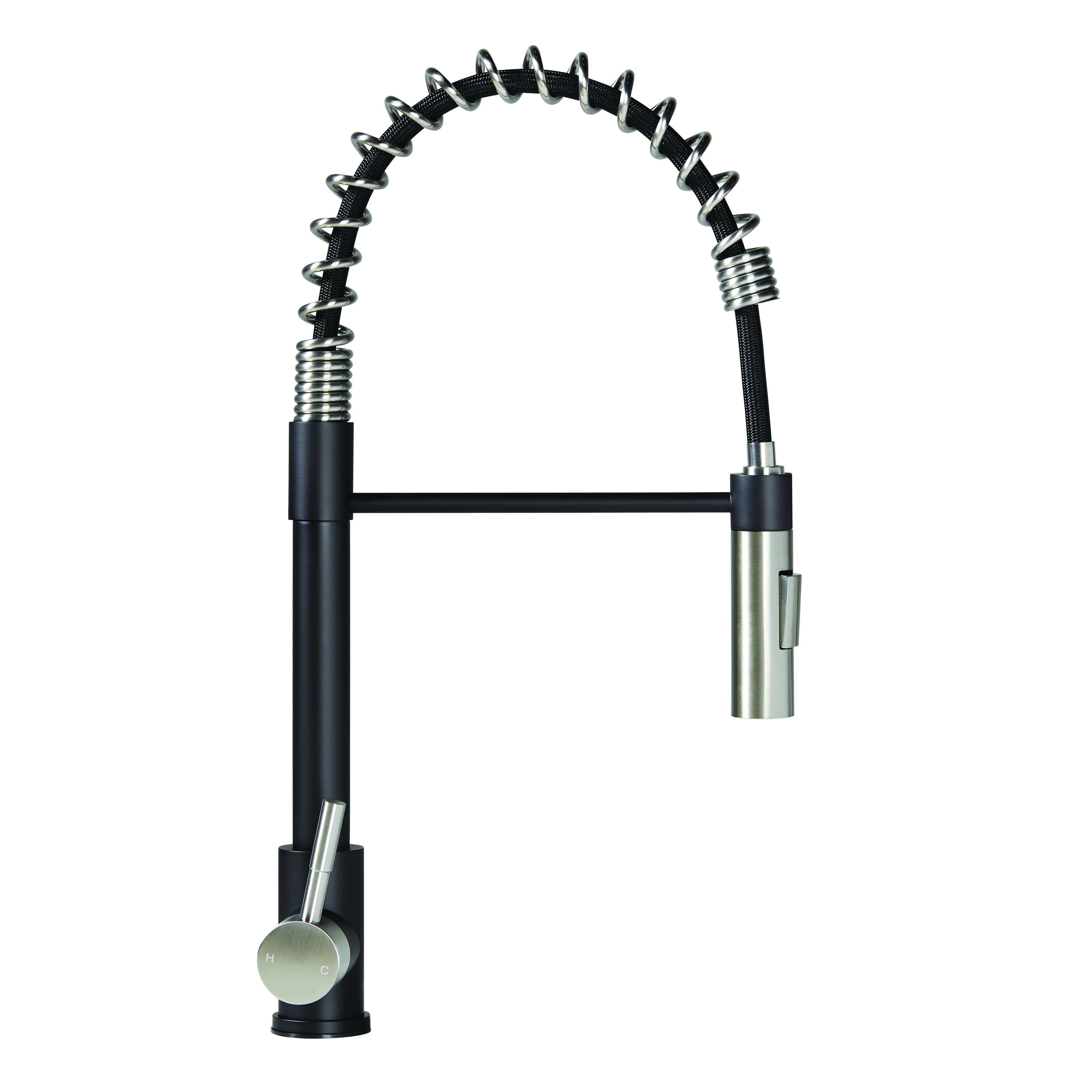 Lippert Flow Max Coiled Kitchen Faucet - Black/Stainless Steel #2022109922 thumbnail 0