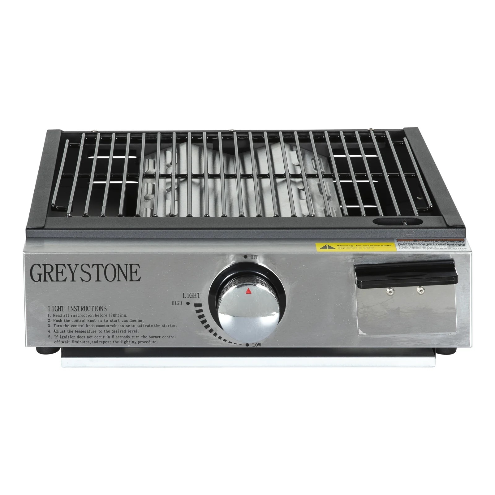 Greystone 17" Griddle/Grill Combo with Porcelain Cooking Plate 15,000 BTU #BC1715D thumbnail 2