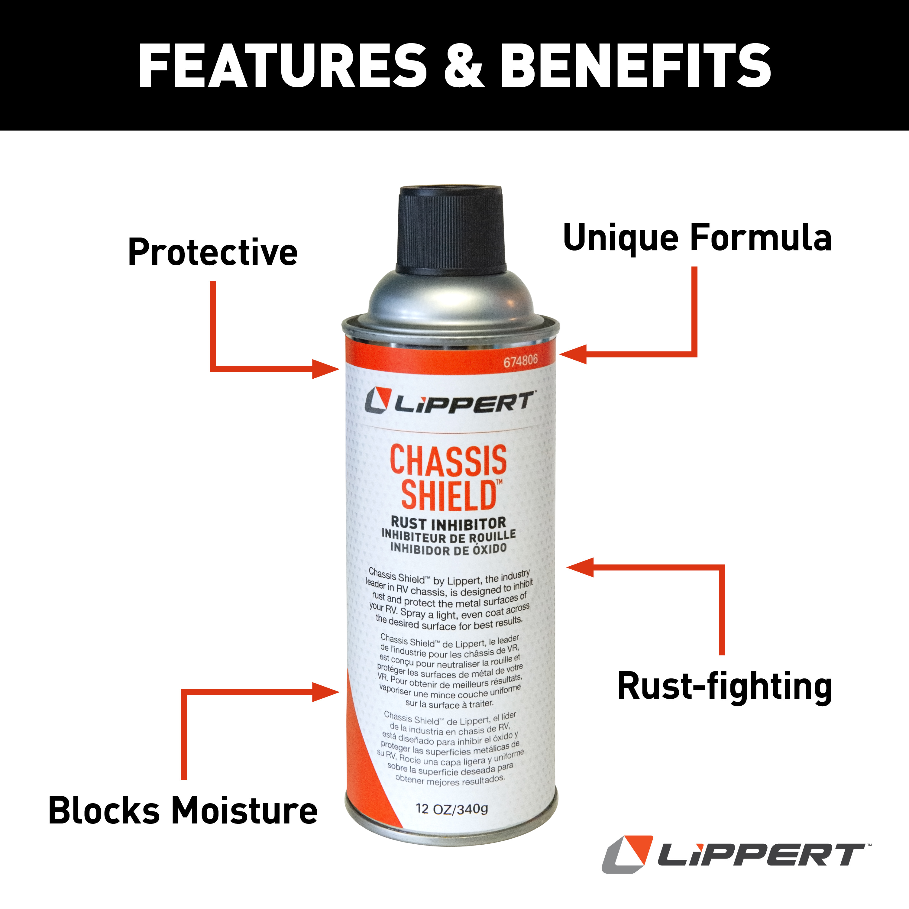 LIPPERT Chassis Shield Rust Inhibiting Spray Can thumbnail 1