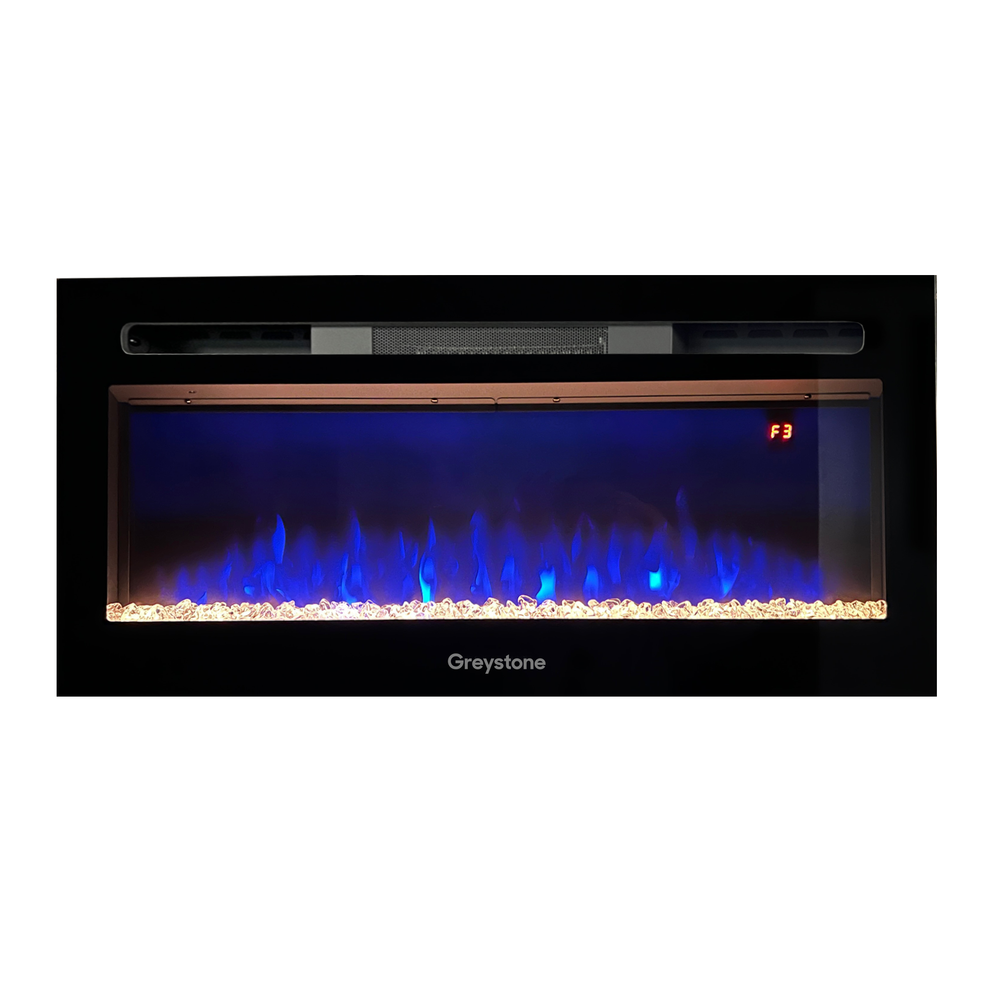 Greystone 3-Color Crystal LED Fireplace - 36" with Remote #F36-18A thumbnail 2