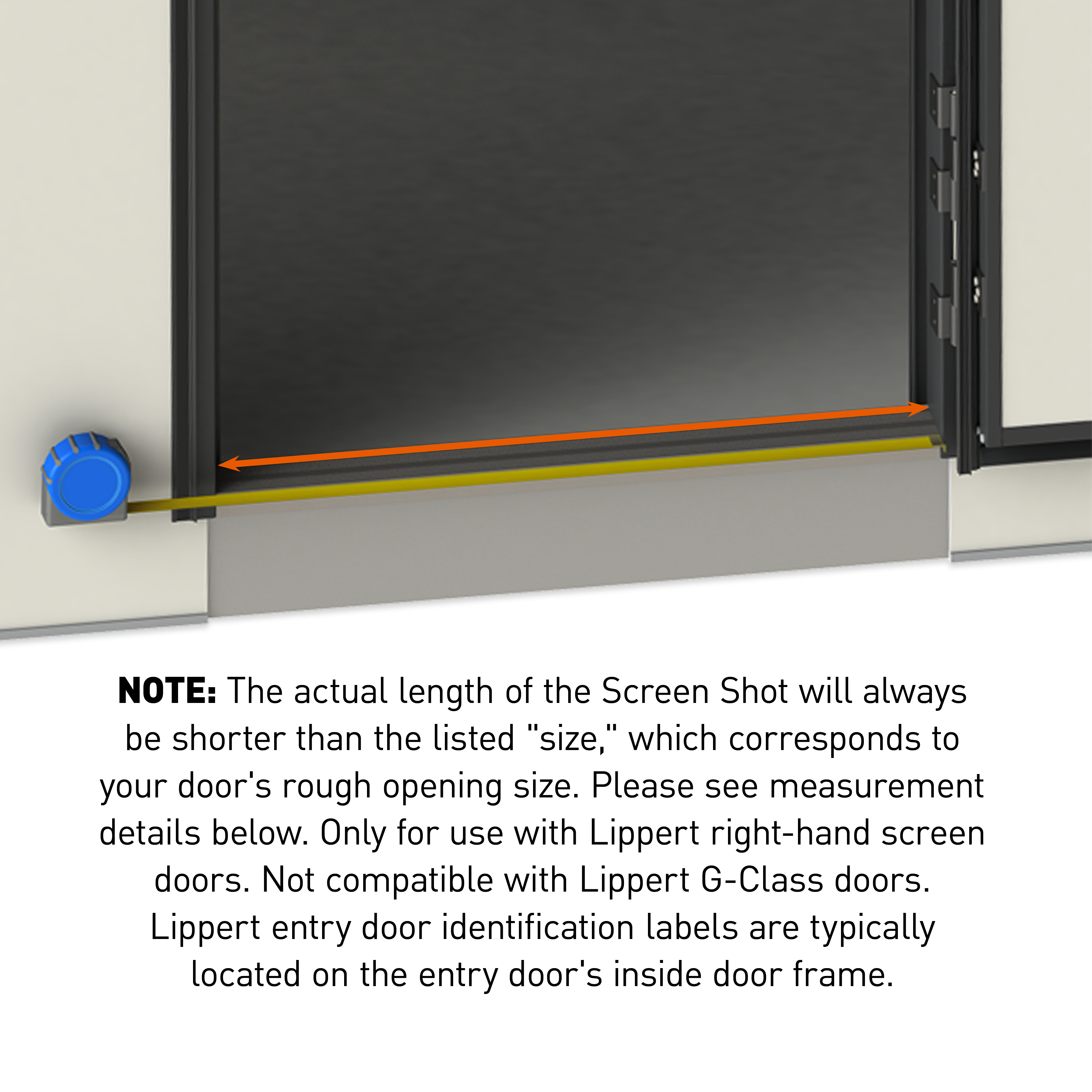 Lippert Screen Shot Automatic RV Screen Door Closer - 28" #730814 thumbnail 3