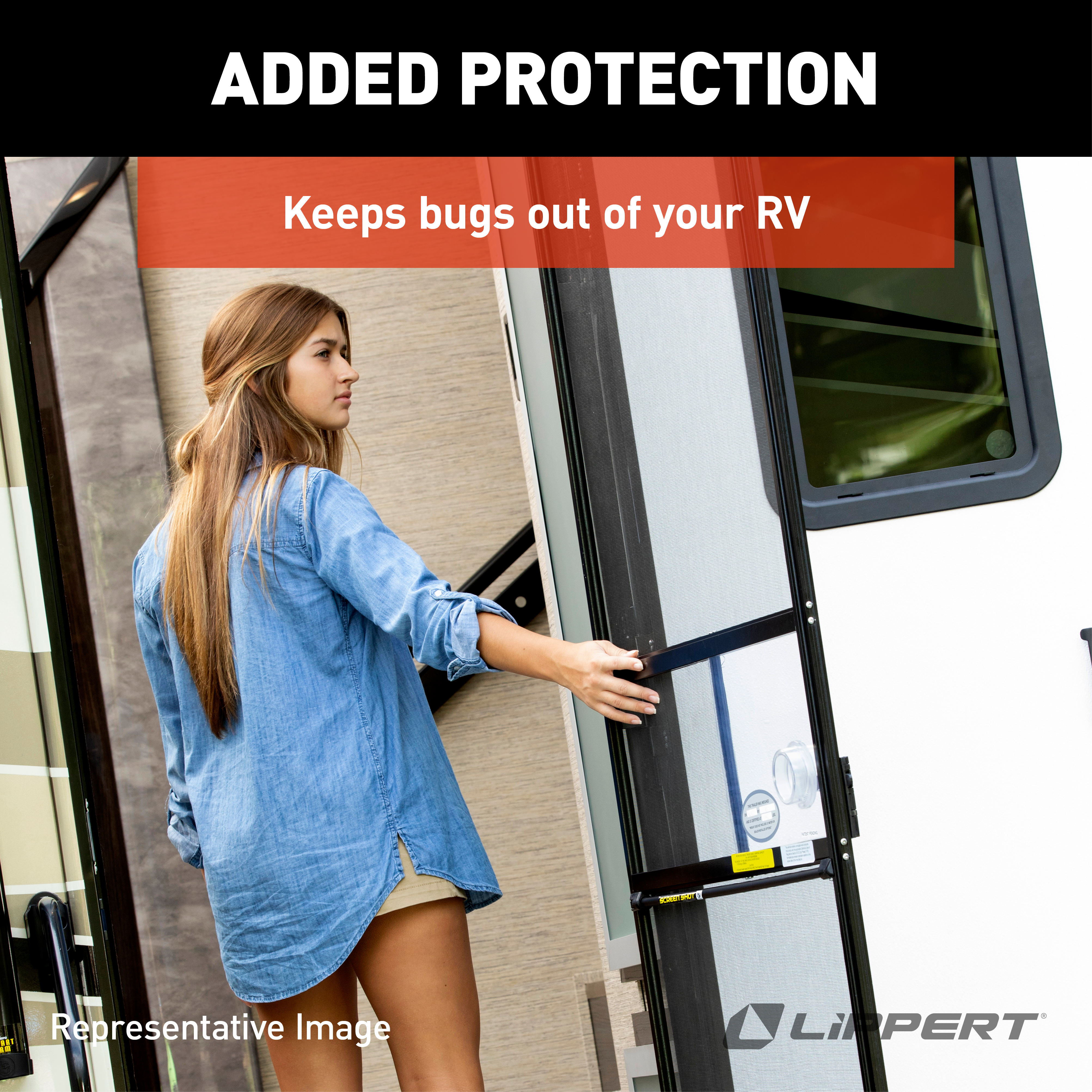 Lippert Screen Shot Automatic RV Screen Door Closer - 28" #730814 thumbnail 6